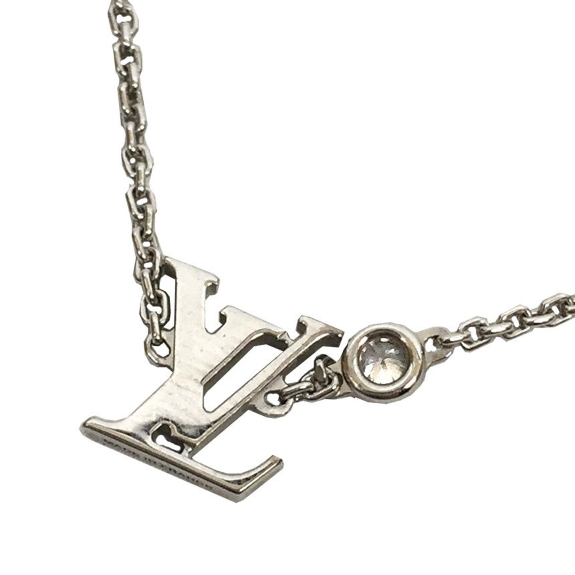Louis Vuitton Louis Vuitton Pendant Idylle Blossom Necklace with Diamonds, Q93653, AU750 White Gold, Women's, Fine Size ONE SIZE - 1 Thumbnail