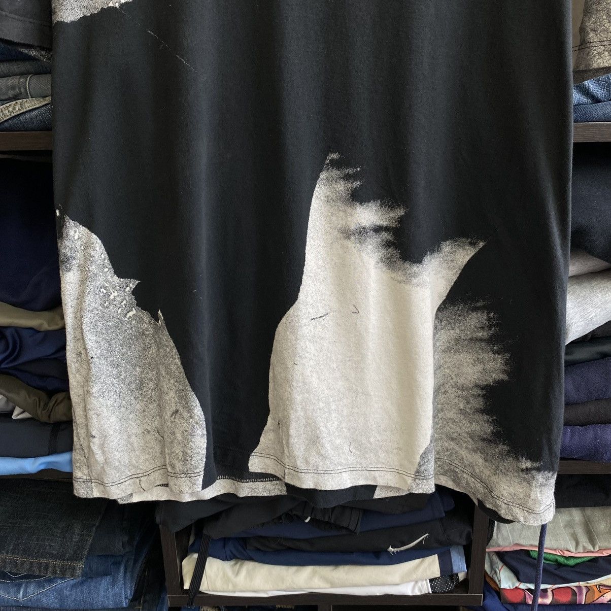 Allsaints Luxury Allsaints Small Logo overprinted graphic designer tee Size US L / EU 52-54 / 3 - 4 Thumbnail
