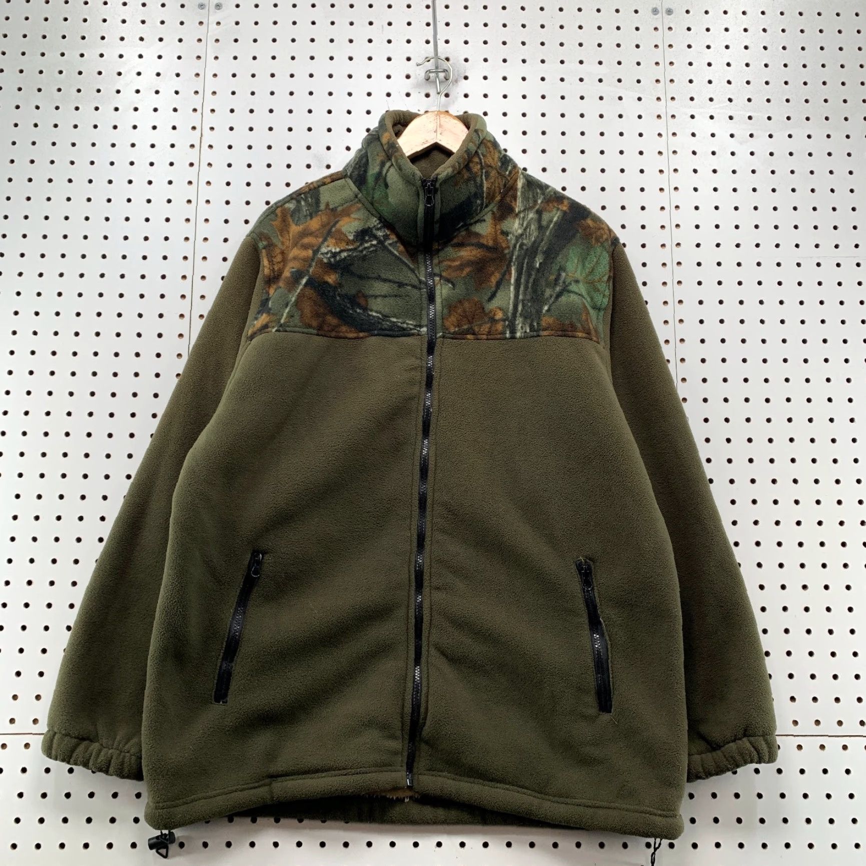 Vintage TrailCrest Jacket Mens Large Green Camouflage Fleece Sherpa Lined Outdoor Size US L / EU 52-54 / 3 - 2 Thumbnail