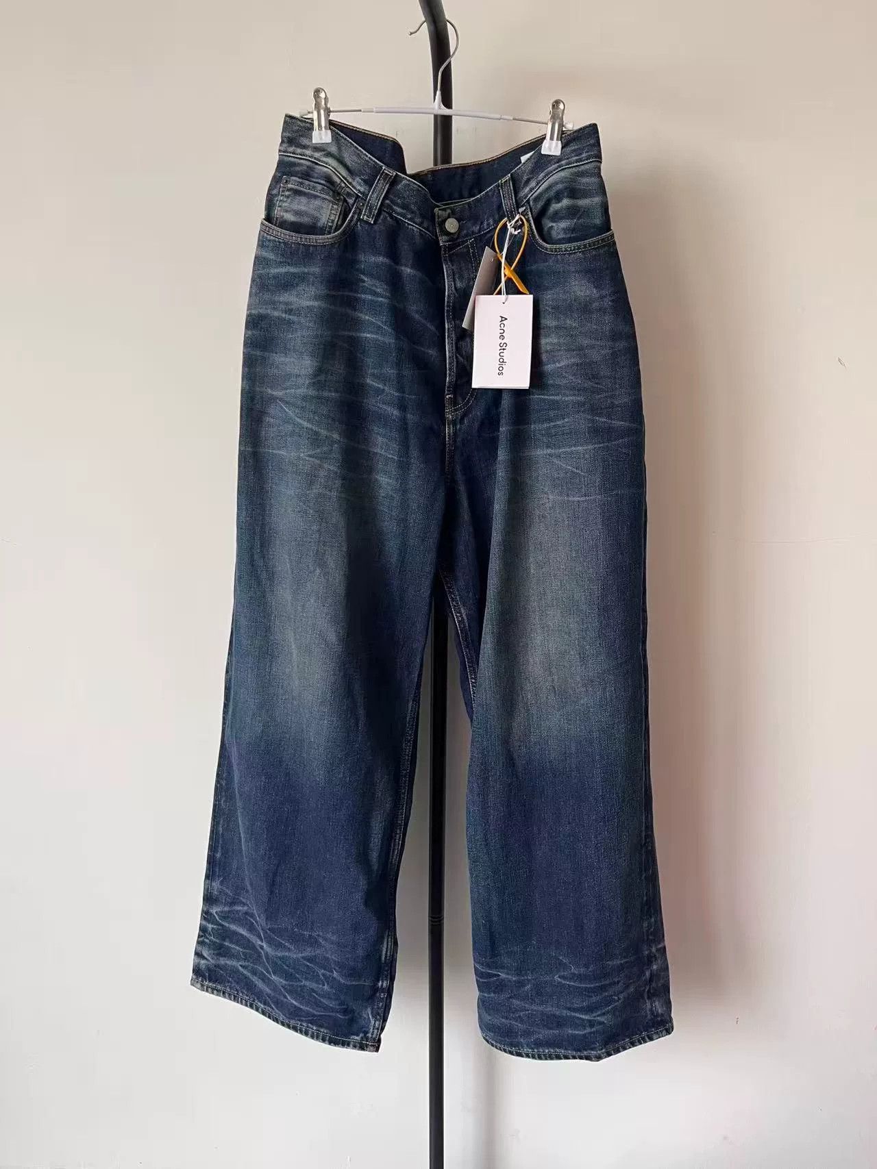 Acne Studios Acne Studios Flared Denim Trousers for Men Size US 27 - 1 Thumbnail