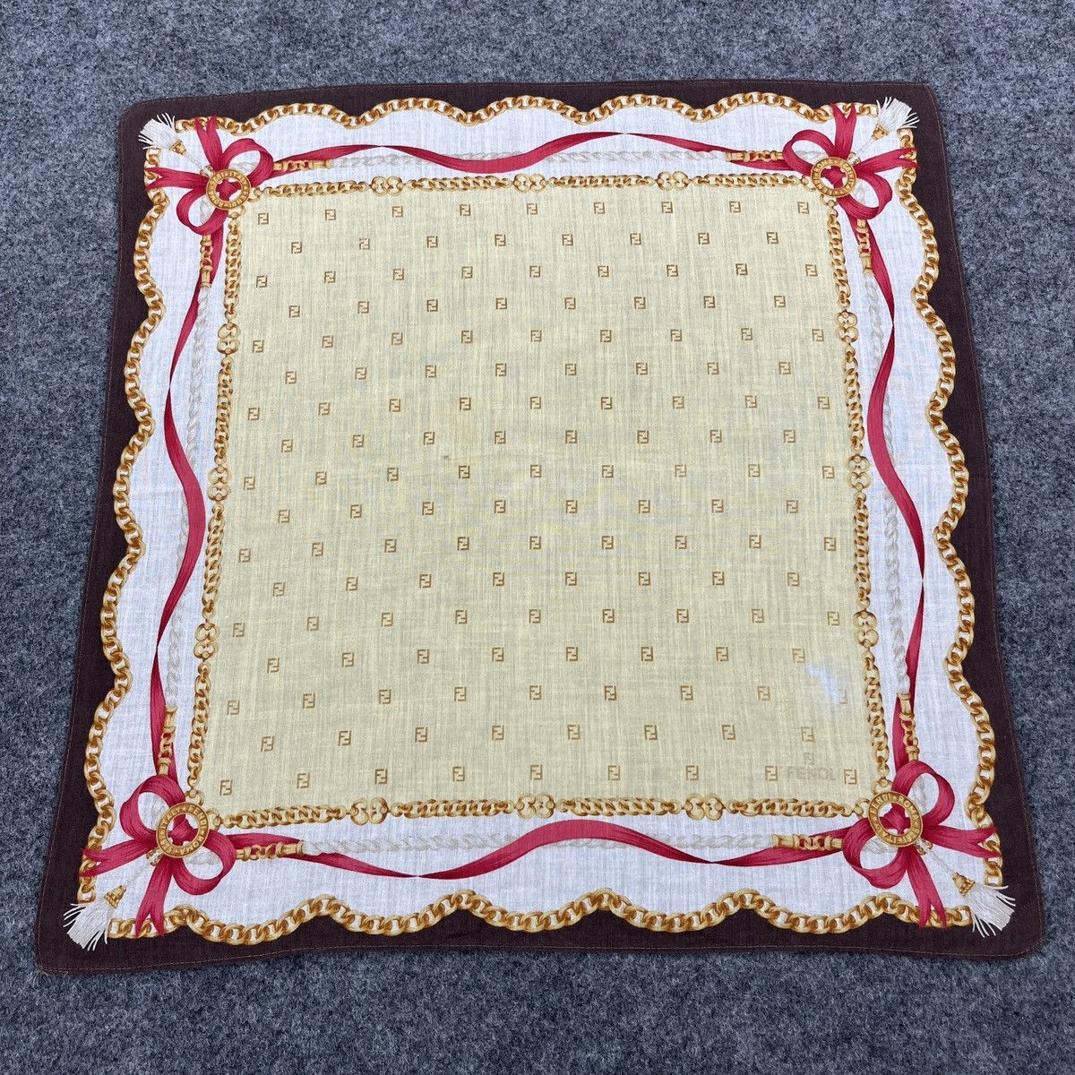 Vintage Vintage Fendi Handkerchief / Bandana / Neckerchief B753 Size ONE SIZE - 1 Thumbnail