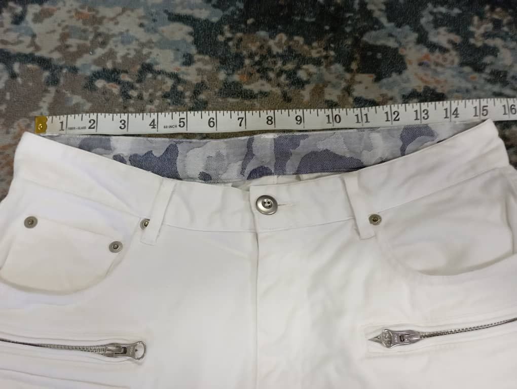 Tete Homme Like New Japan White Cargo Multi pocket Lyric Pant Size US 30 / EU 46 - 7 Thumbnail