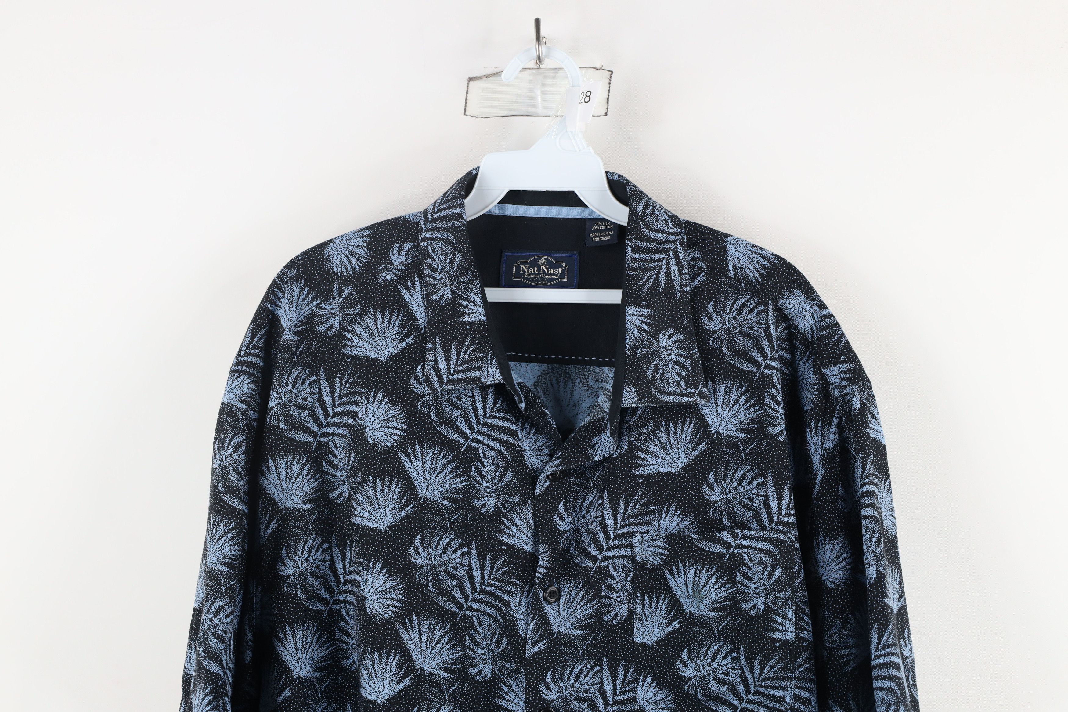 Nat Nast × Vintage Nat Nast Luxury Originals Palm Leaf Collared Button Shirt Size US XL / EU 56 / 4 - 2 Thumbnail