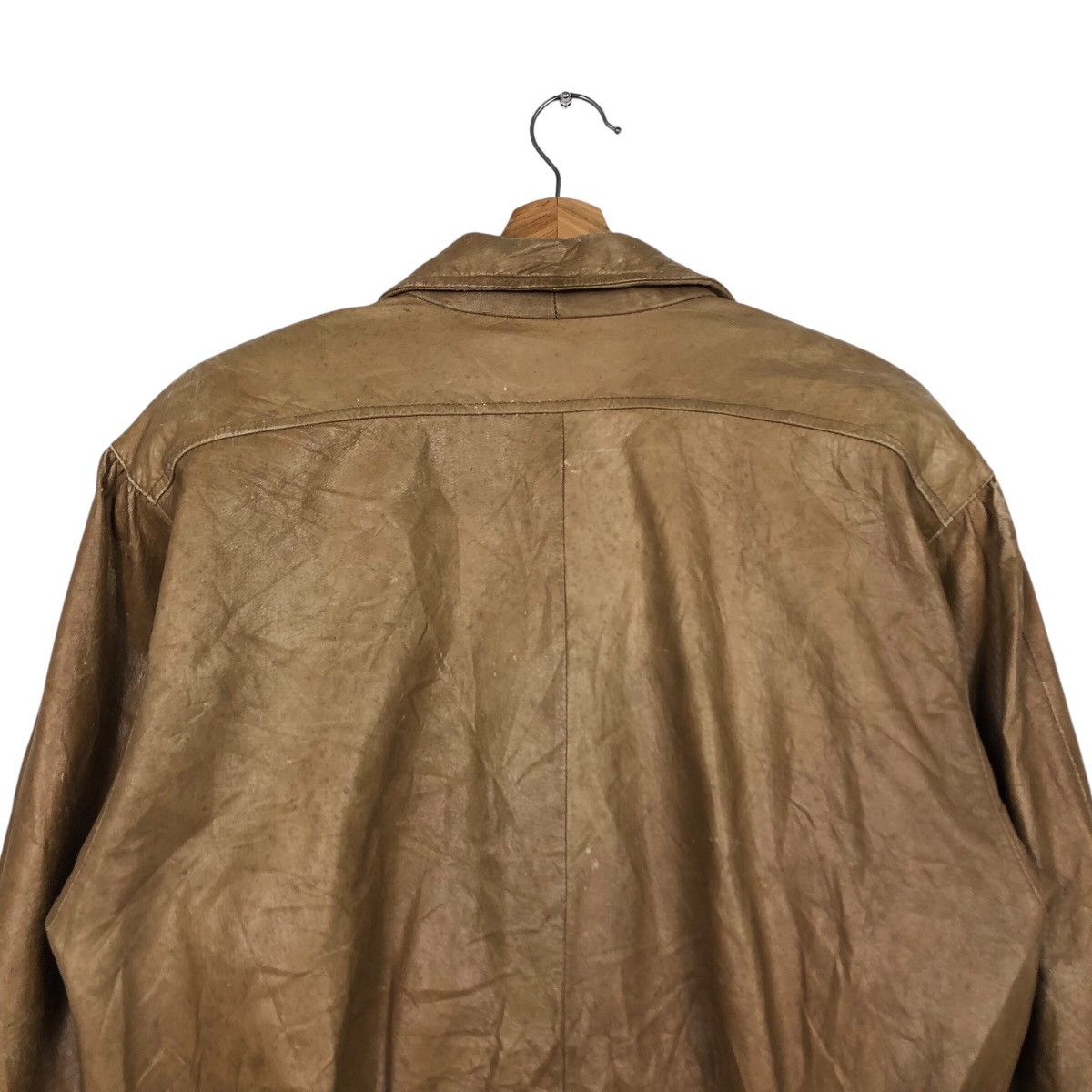 Japanese Brand 📌Vintage Cropped Leather Jacket Biker Zegna Issey Miyake Size US M / EU 48-50 / 2 - 10 Thumbnail