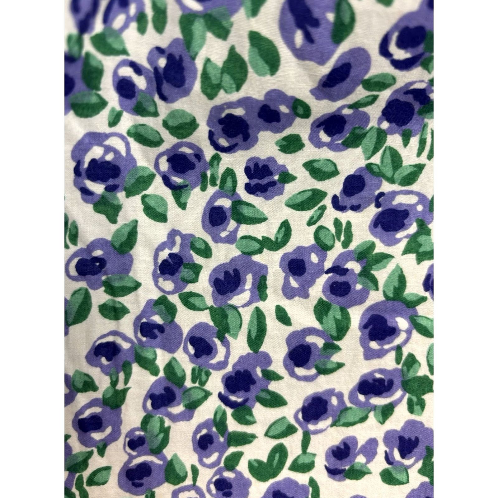 Vintage VINTAGE Bryn Connelly Midi Floral Jumper Dress Women’s M Purple Modest Teacher 90s Size M / US 6-8 / IT 42-44 - 6 Thumbnail