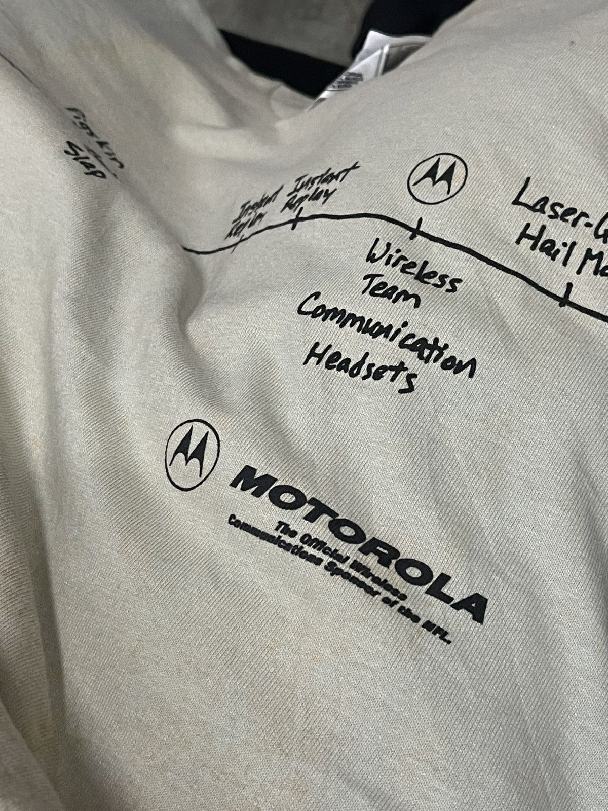 Motorola × NFL × Vintage RARE 🔥 Vintage Y2K Motorola T-Shirt Sponsor NFL Size US XL / EU 56 / 4 - 5 Thumbnail