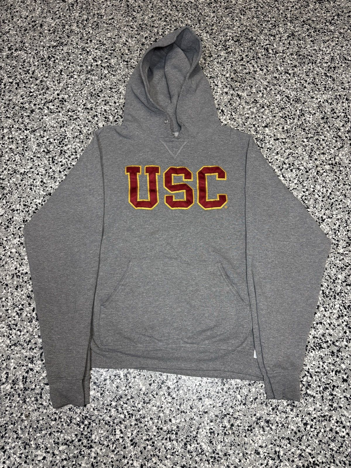 NCAA Vintage 1990s Russell USC Trojan College Hoodie Size M 0201 Size US M / EU 48-50 / 2 - 1 Thumbnail