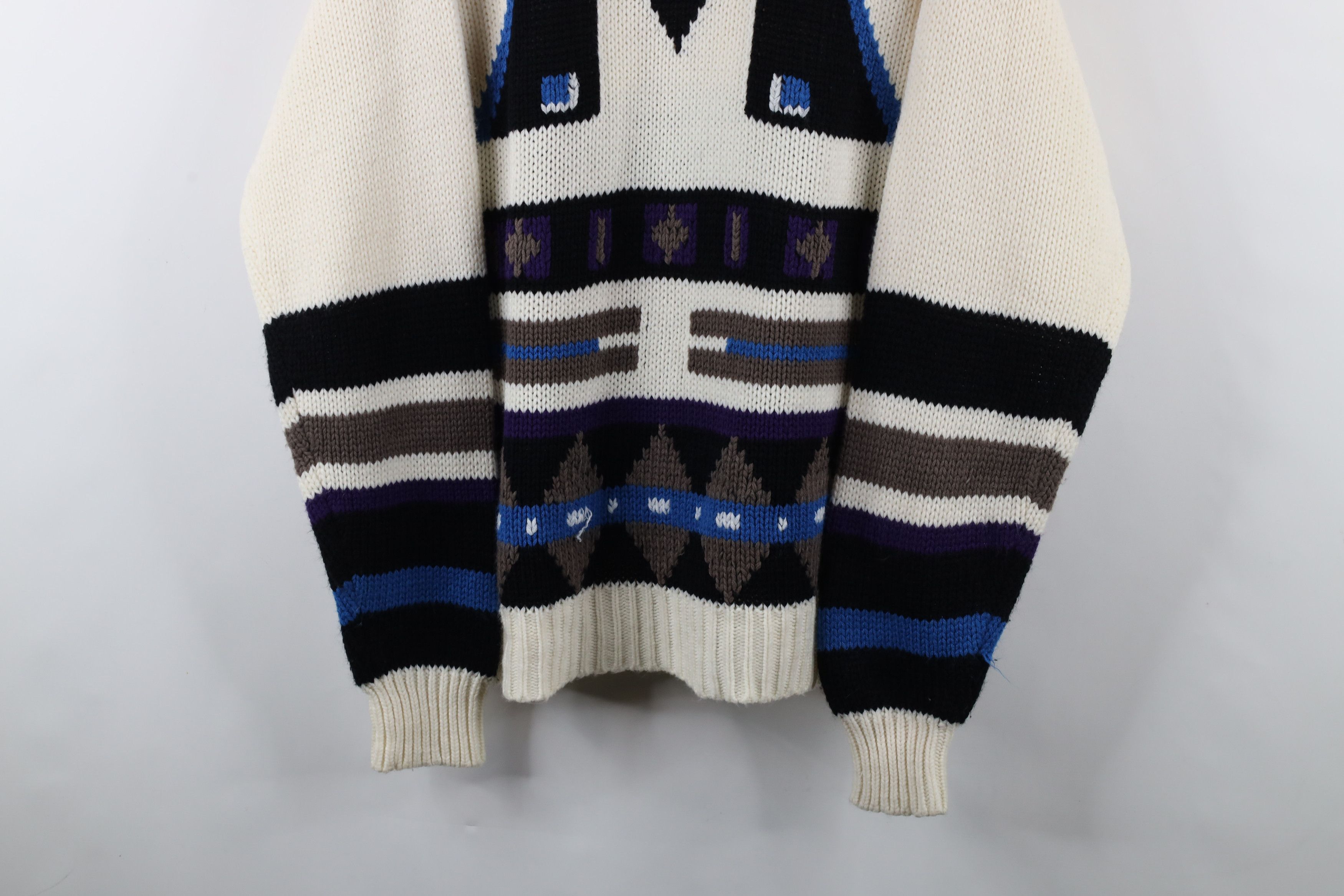 Vintage Vintage 90s Coogi Style Southwestern Chunky Knit Sweater Size US XL / EU 56 / 4 - 3 Thumbnail