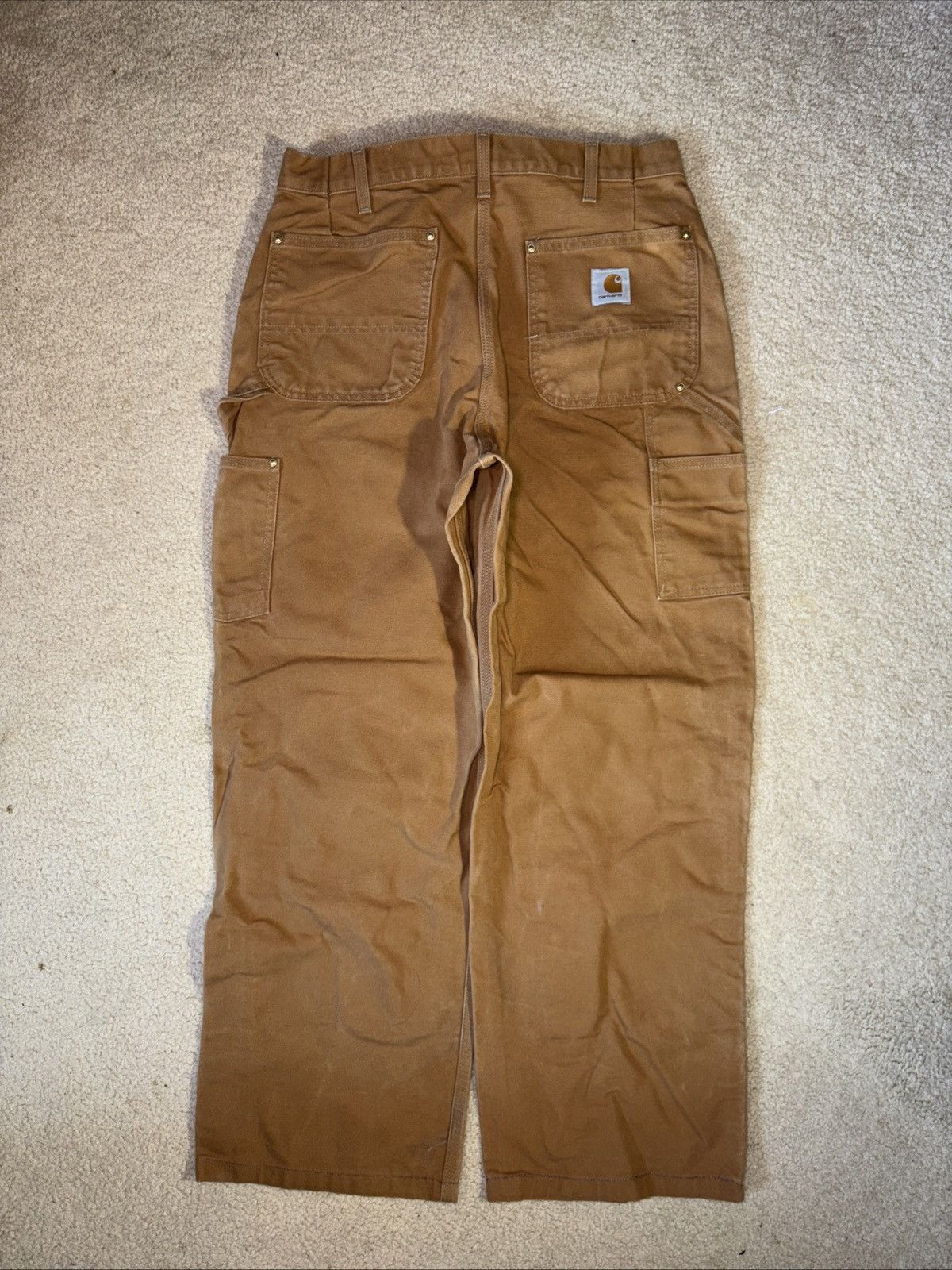 Carhartt Vintage Carhartt Brown Double Knees Carpenter Pants 32x29 Size US 32 / EU 48 - 2 Thumbnail