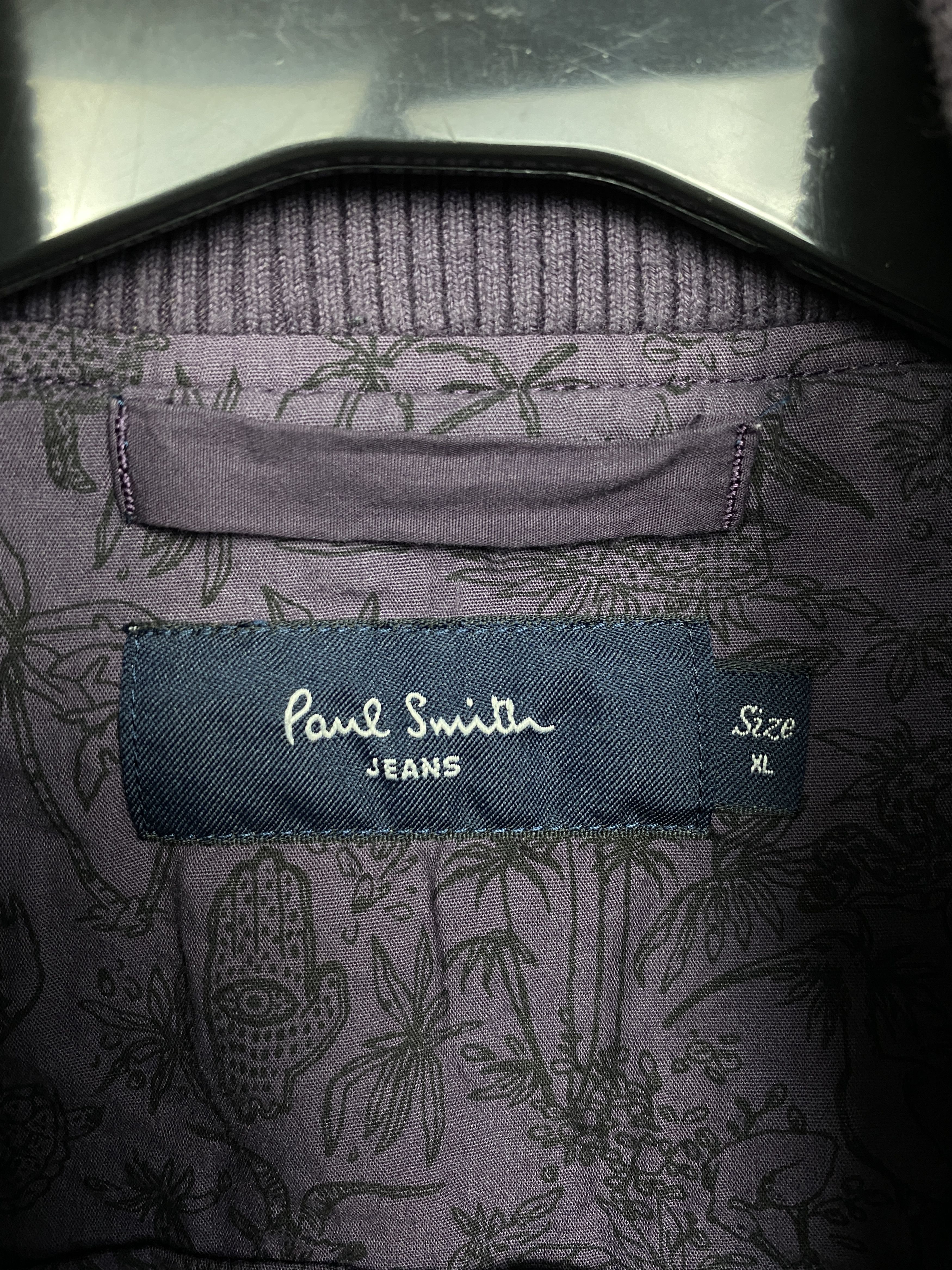 Paul Smith × Vintage Paul Smith Jeans Vintage Mens Bomber Jacket Size US XL / EU 56 / 4 - 3 Thumbnail