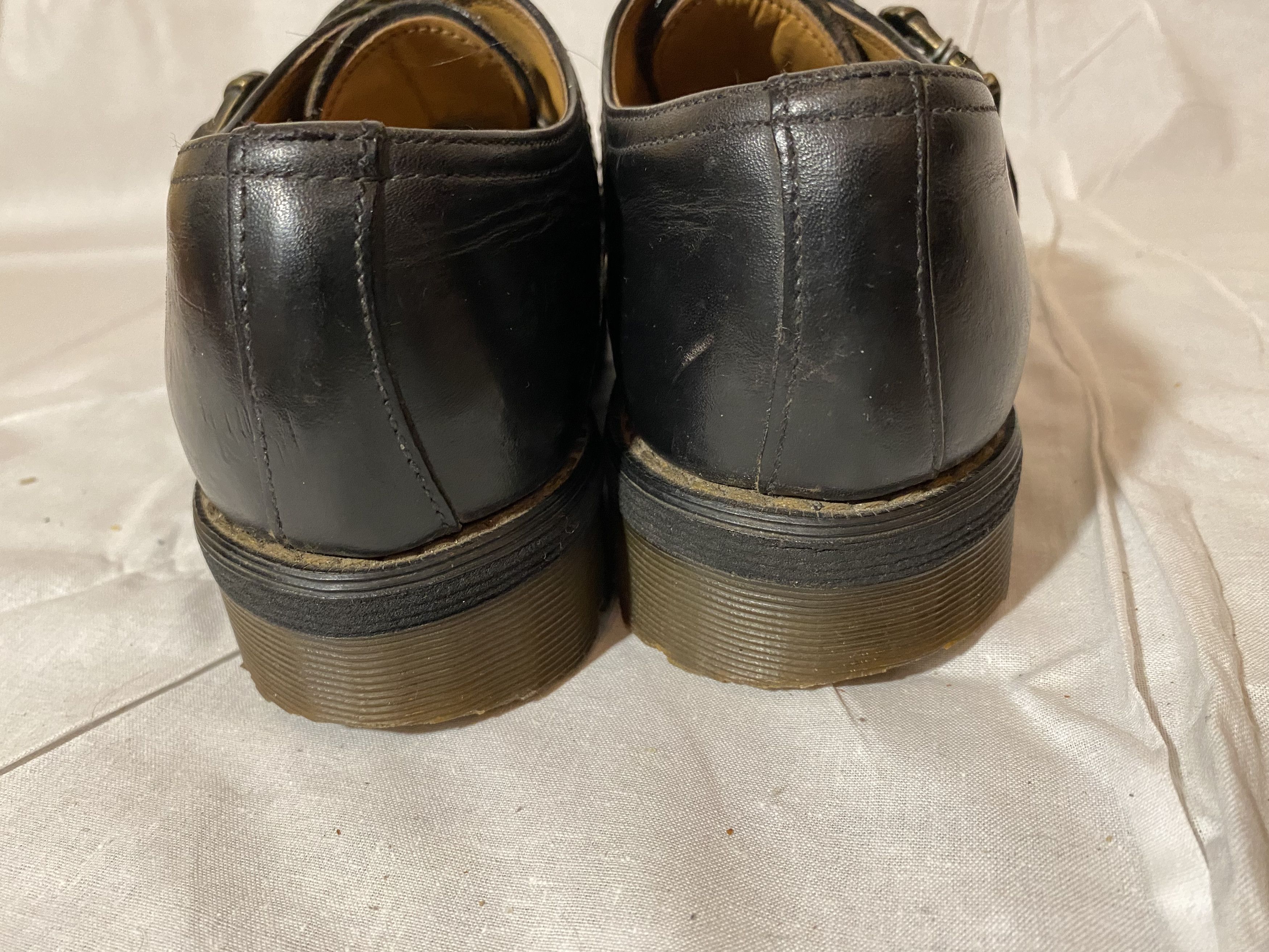 Vintage 90s Dr Martens Buckle Steel Toe Made In England