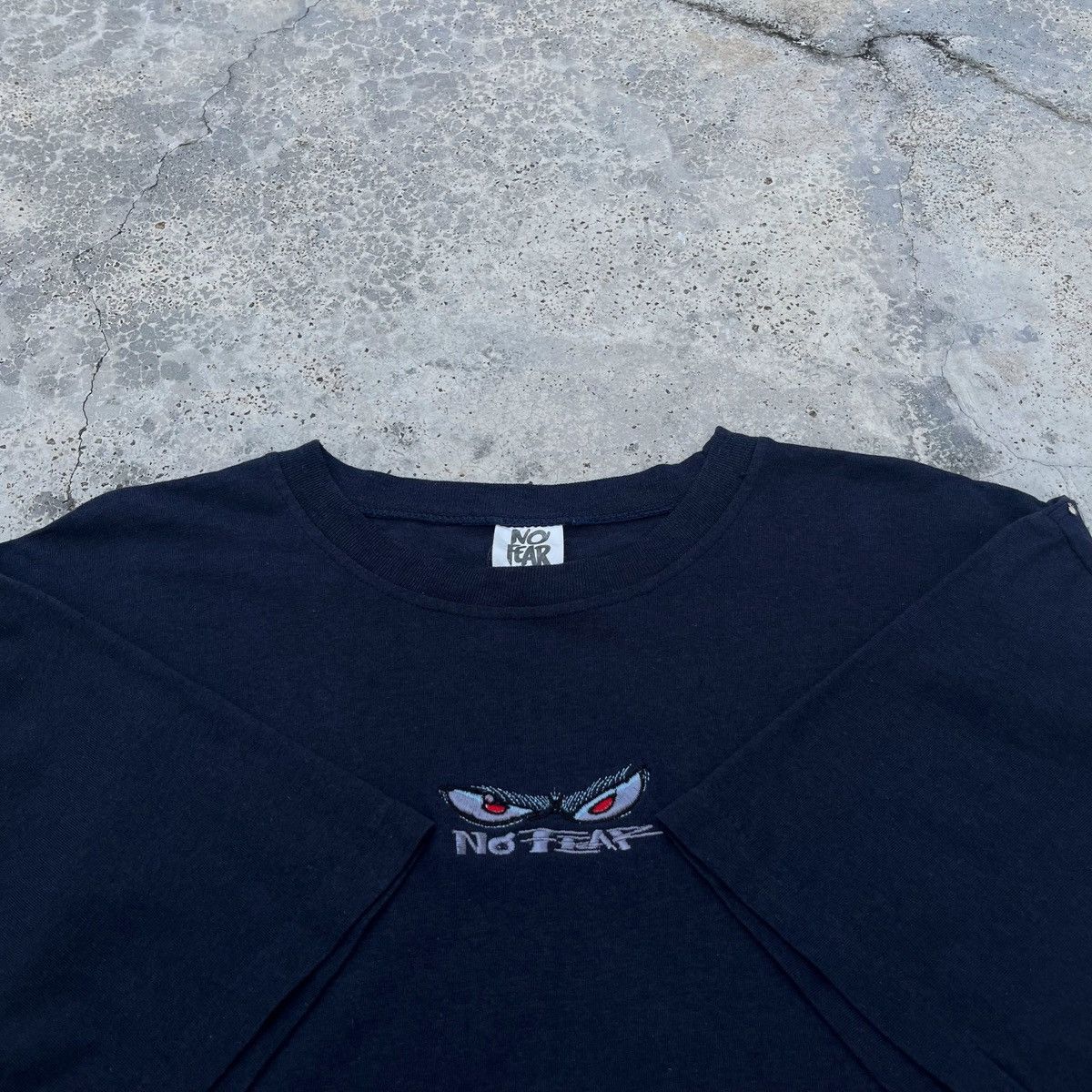No Fear Vintage 90s No Fear Nice Centre Embroidy Logo Design Tee Size US XL / EU 56 / 4 - 4 Thumbnail
