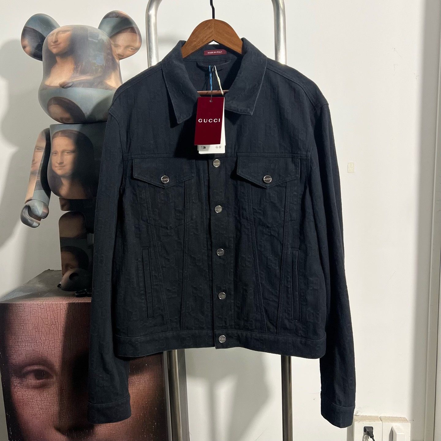 Gucci Gucci Denim Black Light Jacket m Men Size US M / EU 48-50 / 2 - 1 Thumbnail