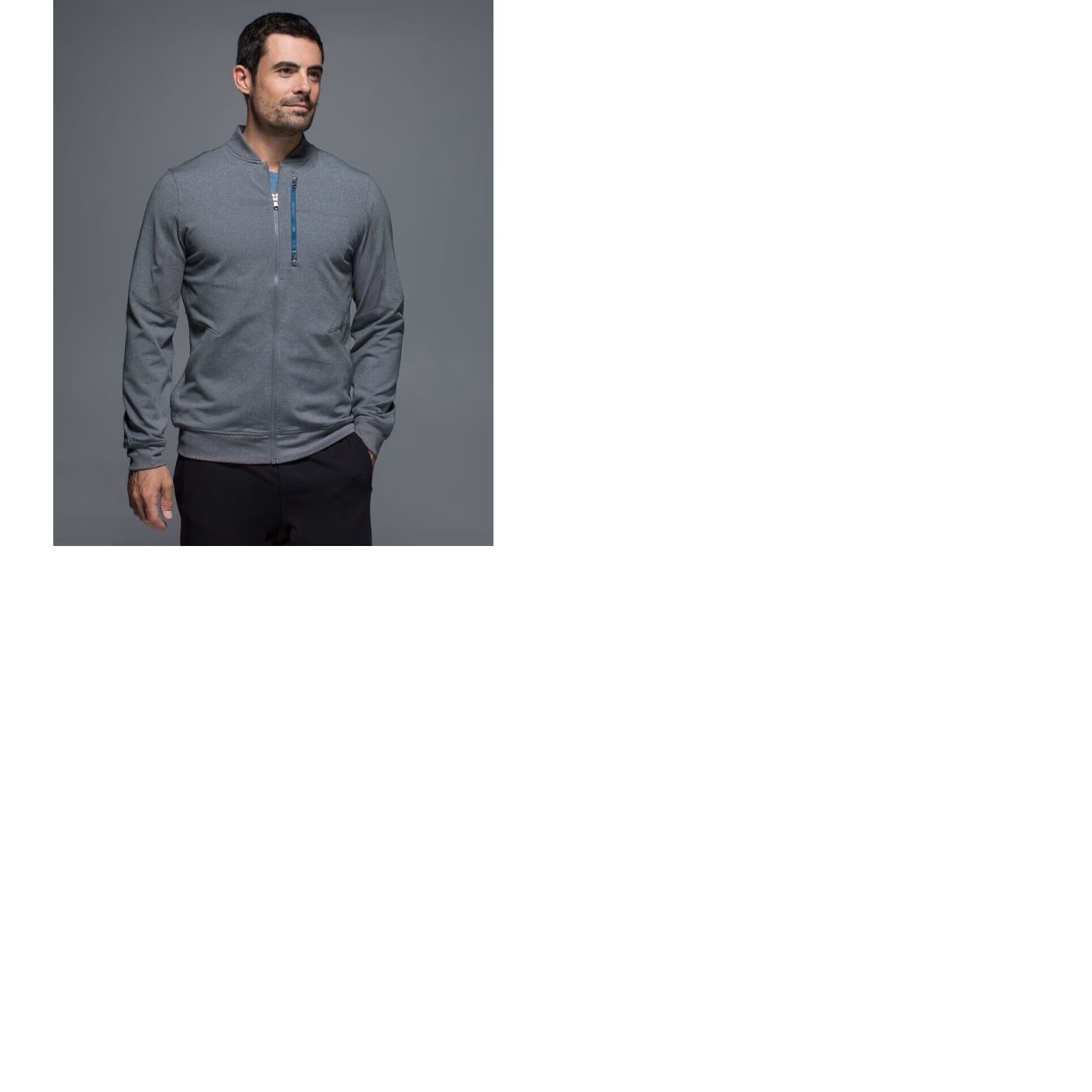 Lululemon Lululemon Six Pack Jacket Mens Size M Grey Full Zip Stretch Track Long Sleeve Activewear Jacket M Grey Six Pack Size US M / EU 48-50 / 2 - 9 Thumbnail