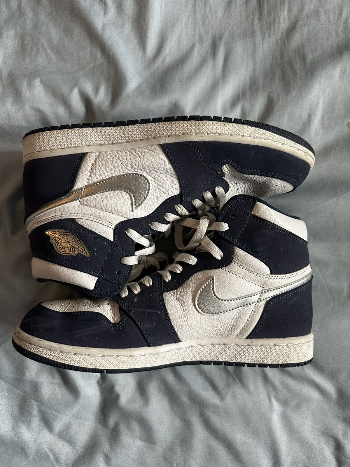 image of Jordan 1 High X Co.jp “Midnight Navy” Shoes, Men's (Size 11)