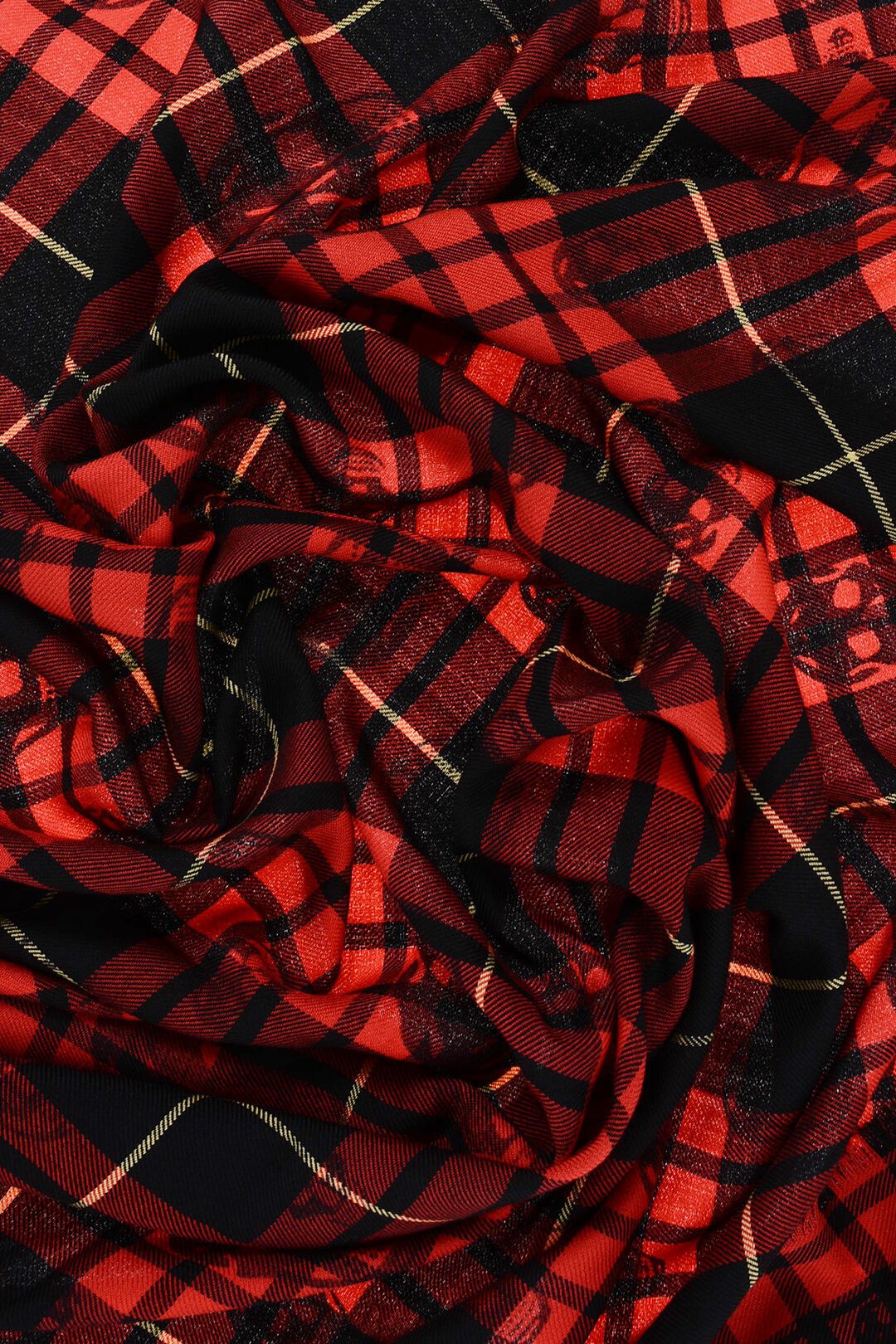 Alexander McQueen og1mm0925 Size: OS / Wool Scarf in Red/Black Size ONE SIZE - 2 Thumbnail