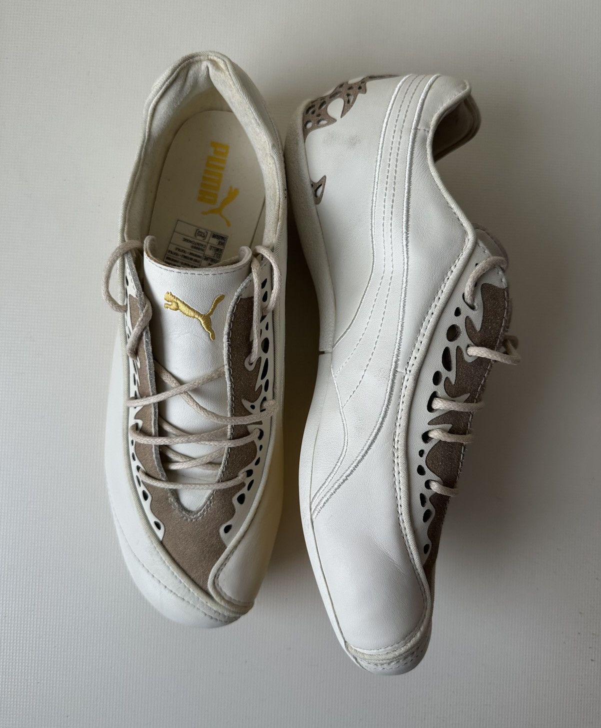 Puma Puma Sauvage vintage white leather sneakers Size US 9 / IT 39 - 2 Thumbnail