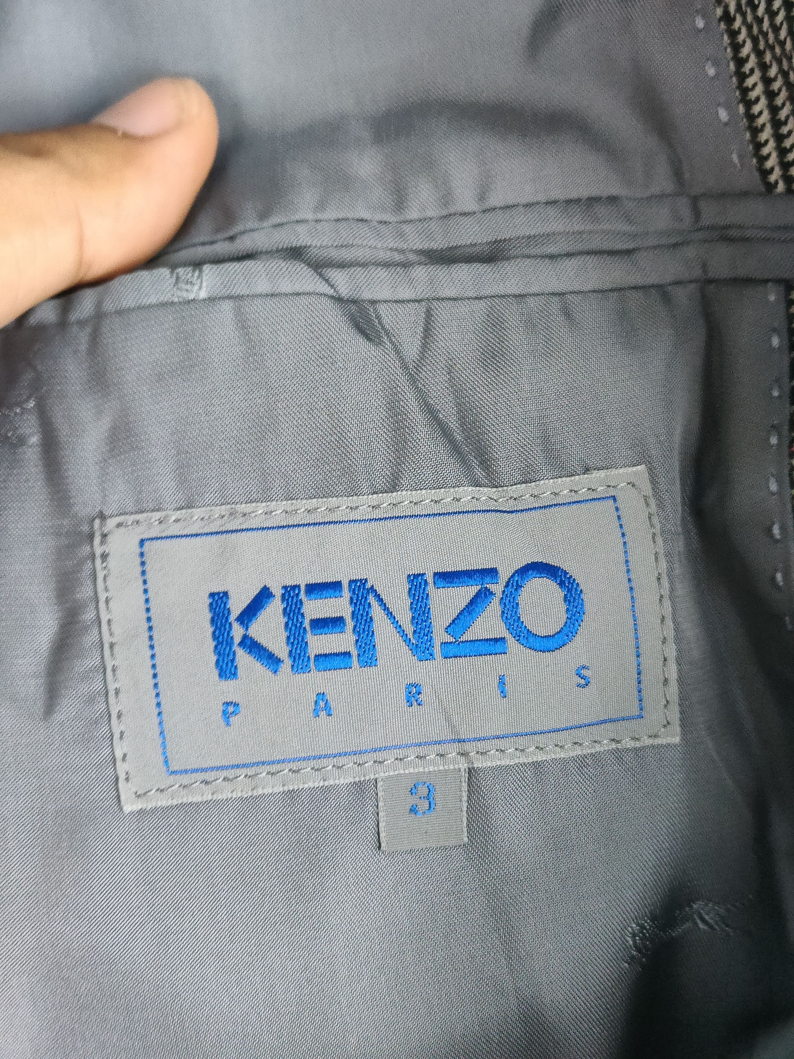 Kenzo Kenzo Paris Tartan Double Breasted Blazer Size 40L - 4 Thumbnail