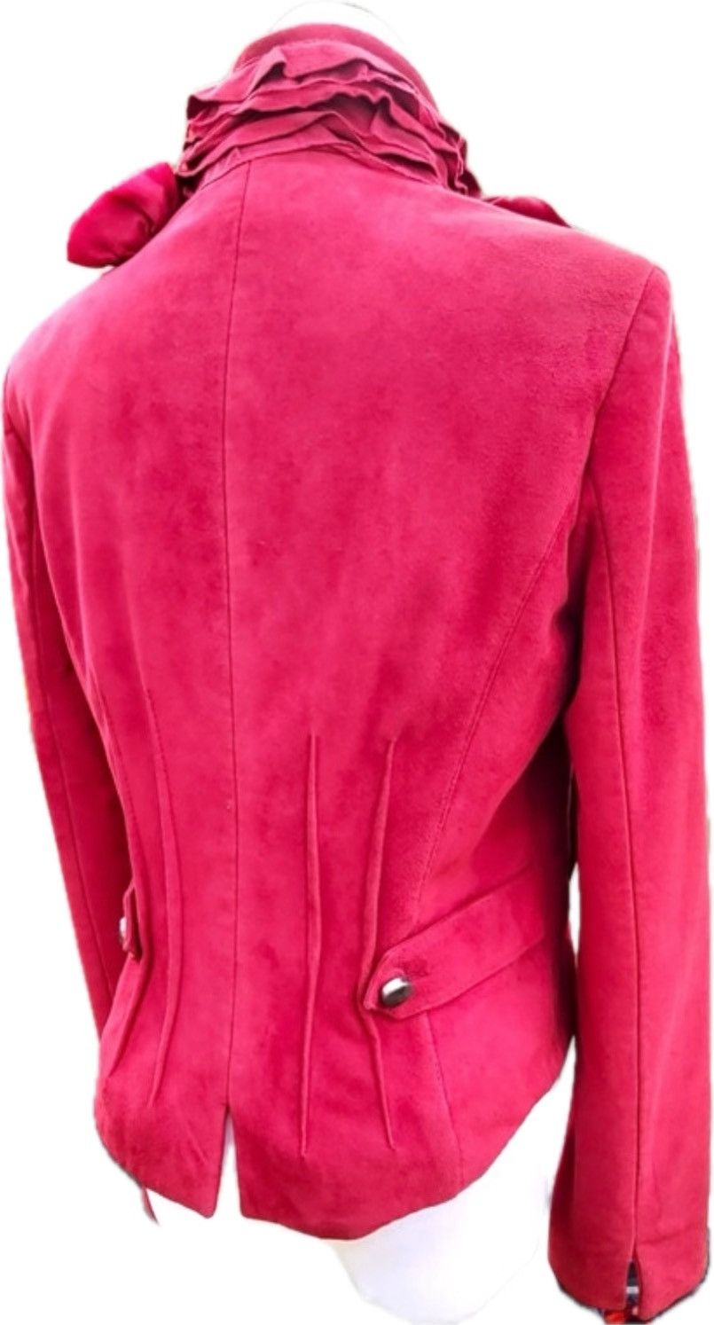 Roberto Cavalli ARCHIVE SUEDE LEATHER ROSES JACKET Size M / US 6-8 / IT 42-44 - 2 Thumbnail