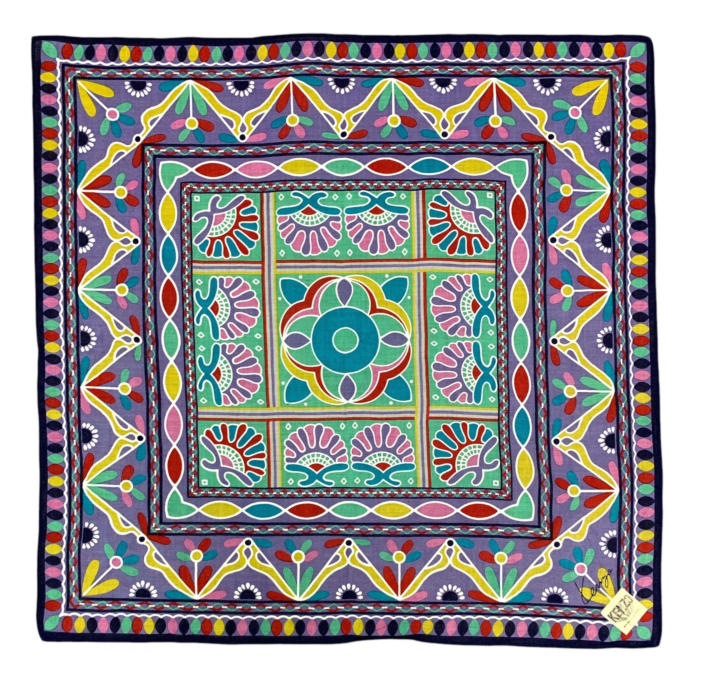Kenzo × Vintage Vintage Kenzo Handkerchief/Neckerchief - HKA988 Size ONE SIZE - 2 Thumbnail