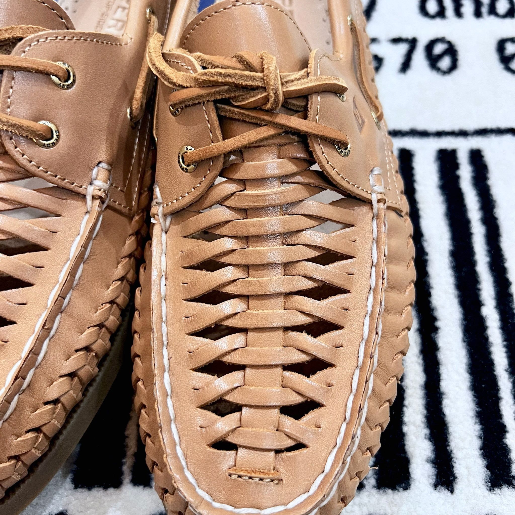 Sperry Sperry Authentic Original™ 2 Eye Woven Boat Shoe Flat Heel Size US 11 / IT 41 - 6 Thumbnail