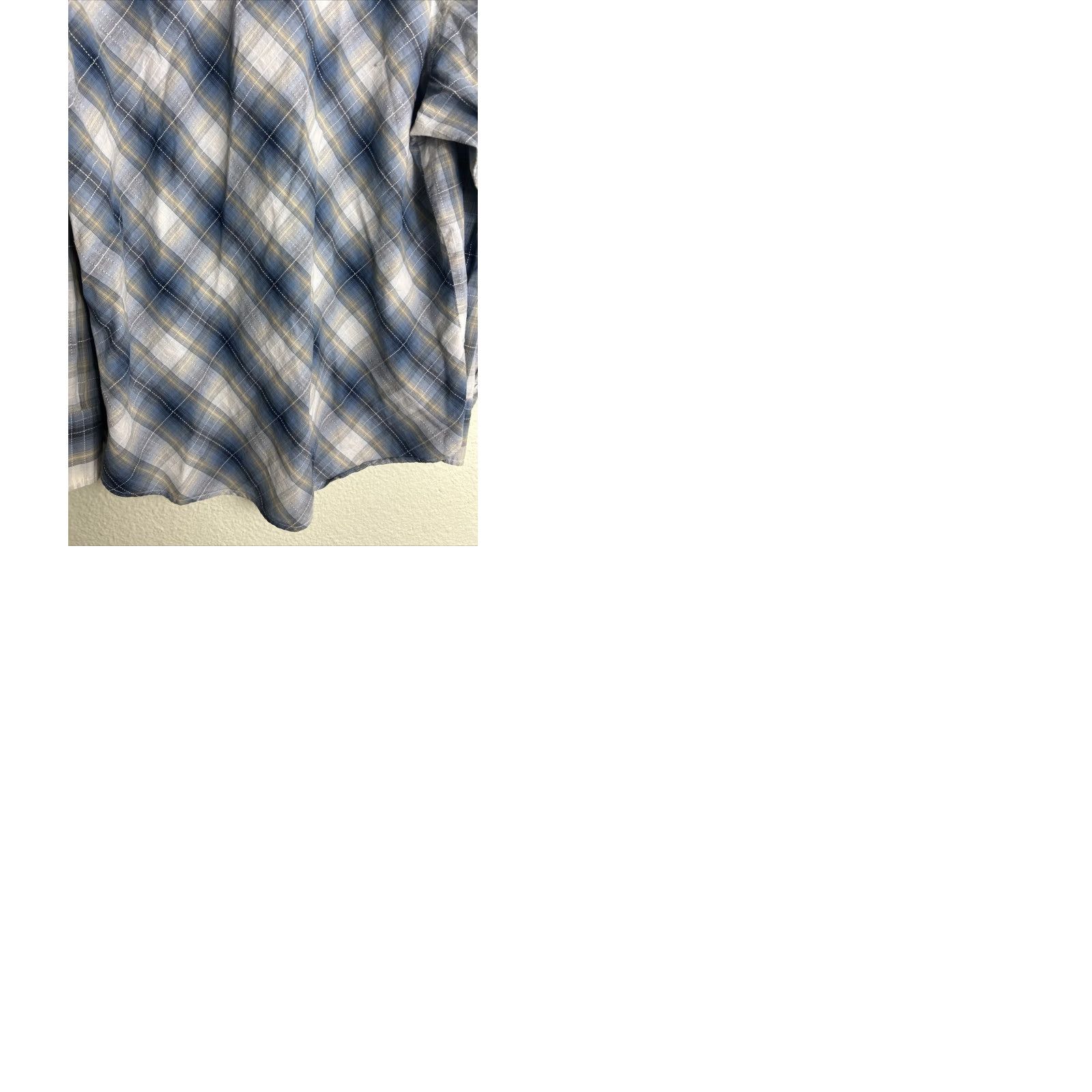 Roper VINTAGE Roper Shirt Plaid Blue Long Sleeve XL Mens Cotton Pearl Snap Button-Up Size US XL / EU 56 / 4 - 10 Thumbnail