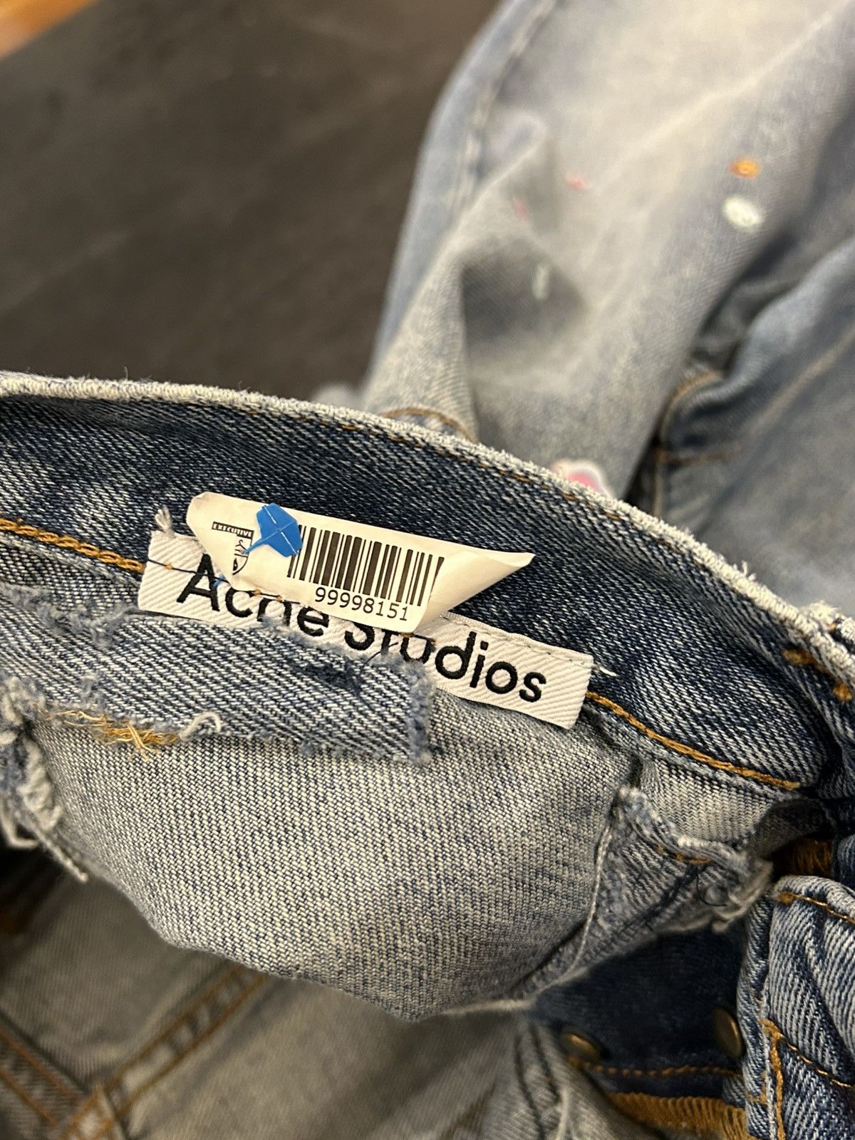 Acne Studios Acne Studios Printed Button Denim Jeans Size US 34 / EU 50 - 3 Thumbnail