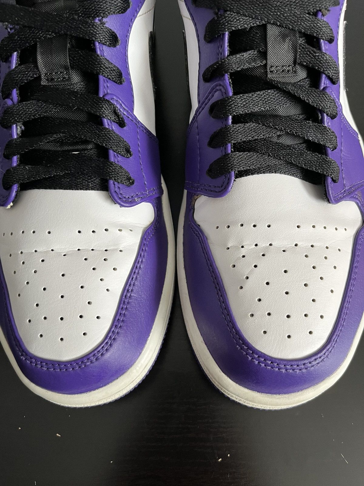 Jordan Brand Air Jordan 1 Low Court Purple Size US 10 / EU 43 - 6 Thumbnail