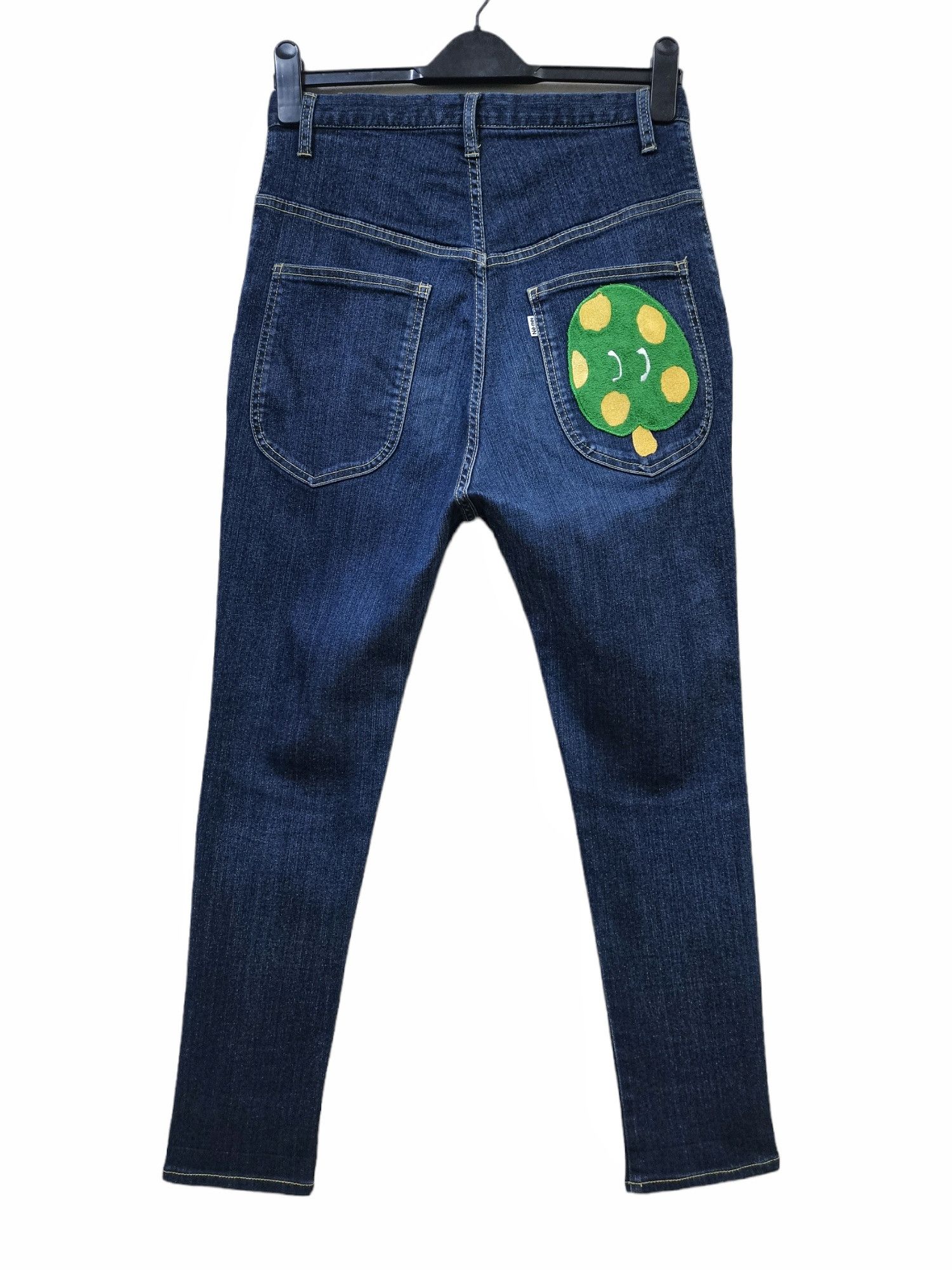 Issey Miyake × Ne-Net NE-NET ISSEY MIYAKE DROP CROTCH JEANS EMBROIDERY DESIGN RARE Size US 29 - 3 Thumbnail