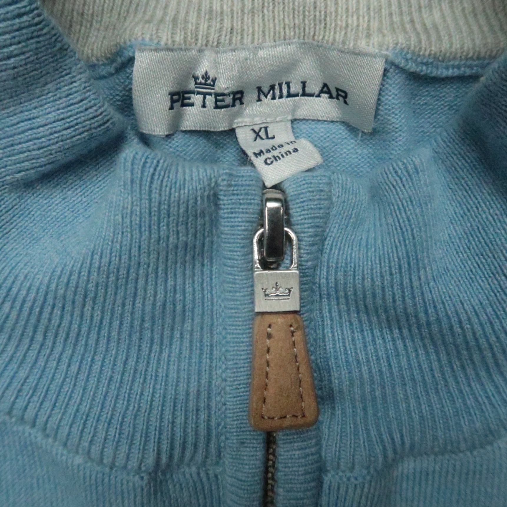 Peter Millar Peter Millar Sweater Mens XL Blue Crown Soft Quarter Zip Pullover Size US XL / EU 56 / 4 - 3 Thumbnail