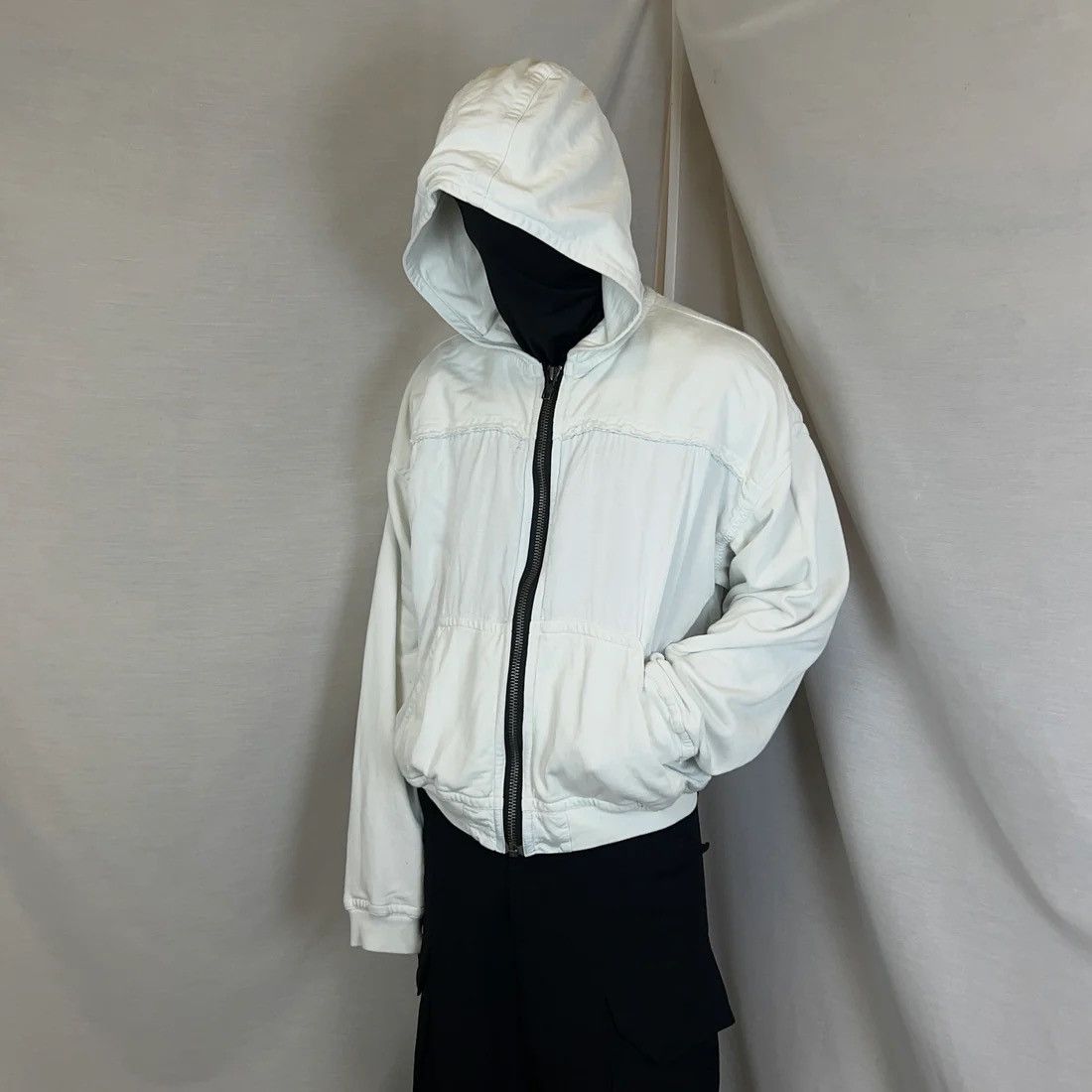 Haider Ackermann Haider Ackermann Distressed Panel Zip Hoodie - SS17 Size US L / EU 52-54 / 3 - 2 Thumbnail