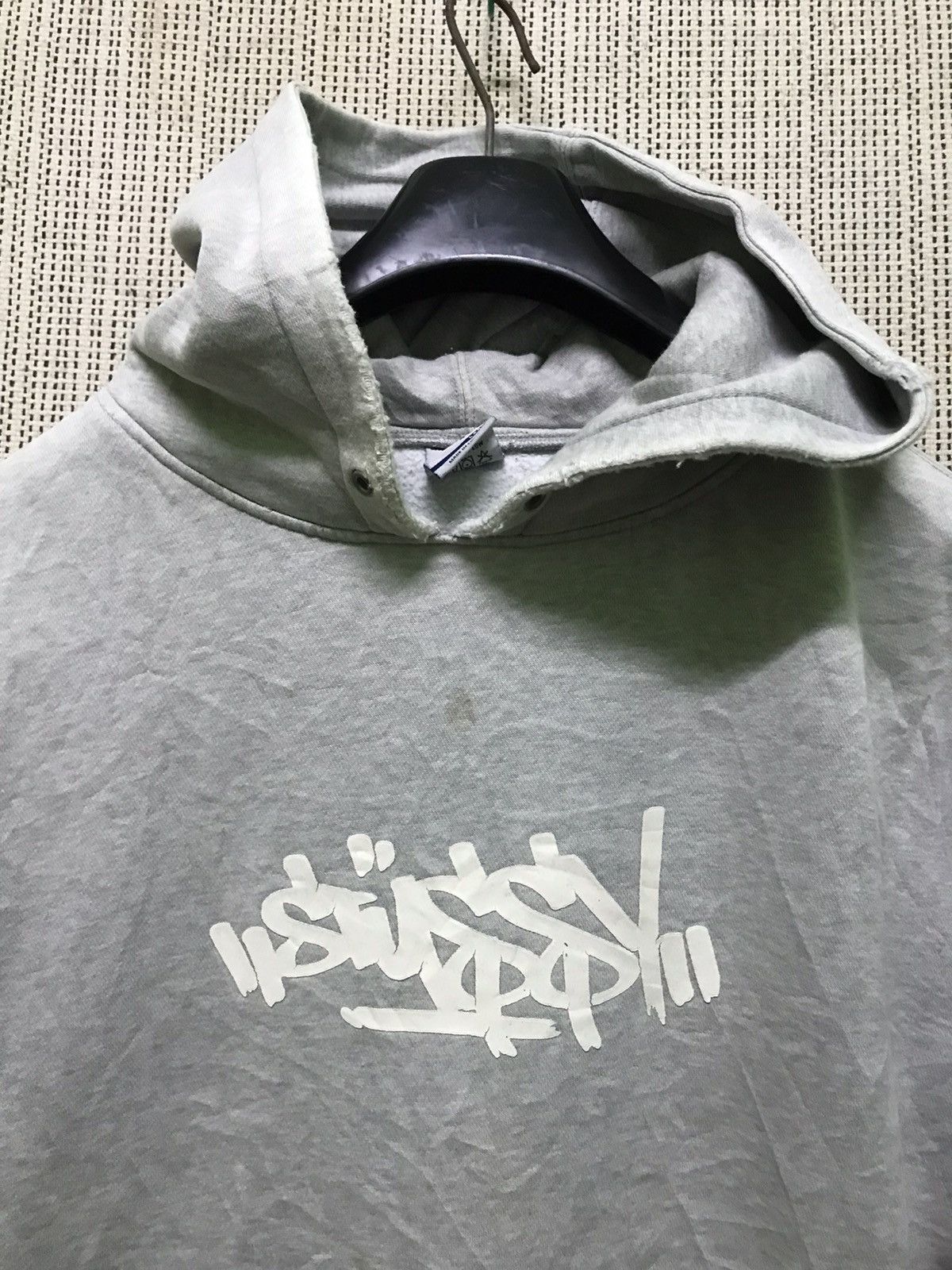Stussy × Vintage Rare VINTAGE 90s STUSSY HOODIE DISTRESSED Size US L / EU 52-54 / 3 - 3 Thumbnail
