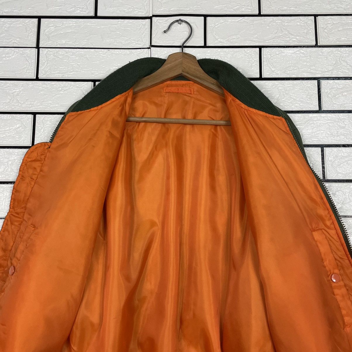 Japanese Brand Phantom Military MA-1 Nylon Flight Bomber Jacket Size US L / EU 52-54 / 3 - 14 Thumbnail