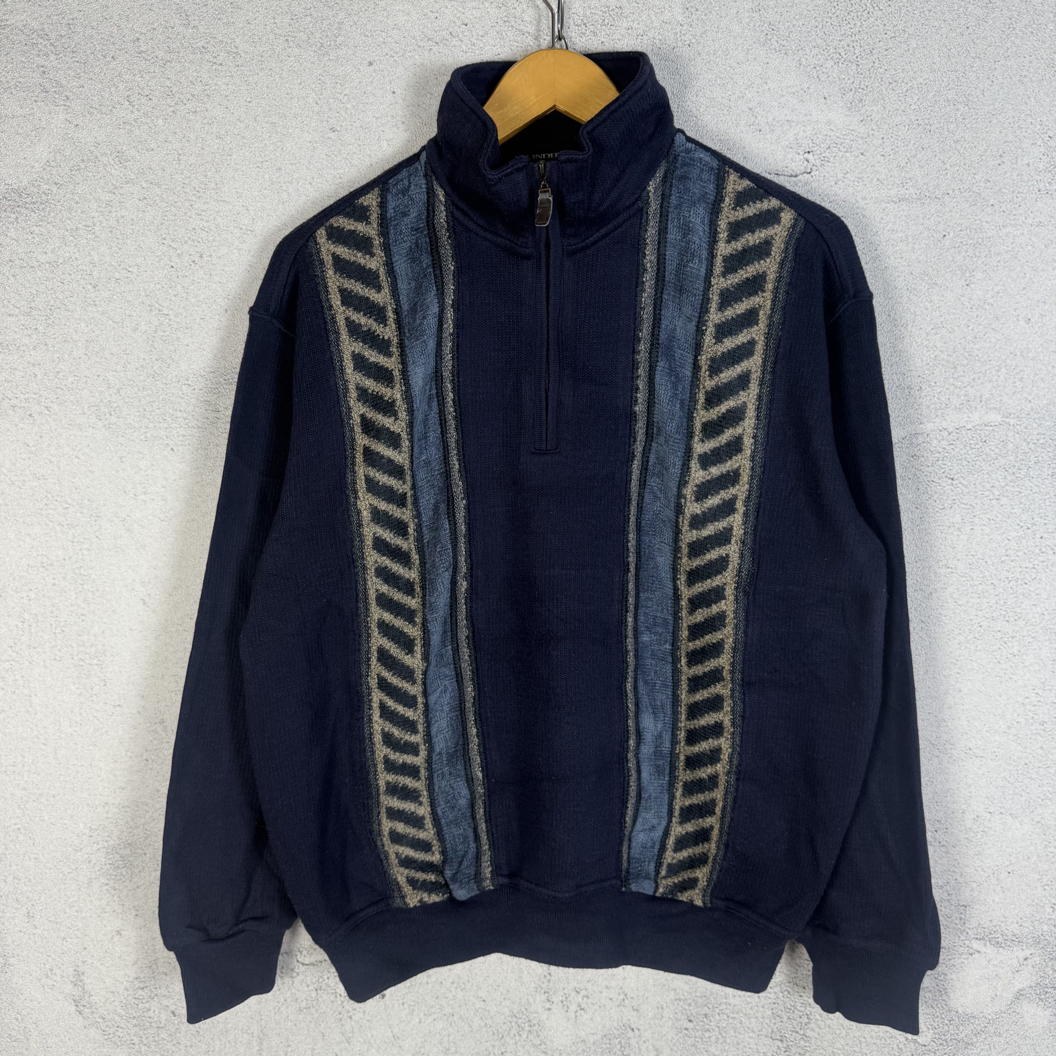 Vintage 90s Lindbergh Halfzip Sweatshirt Crewneck