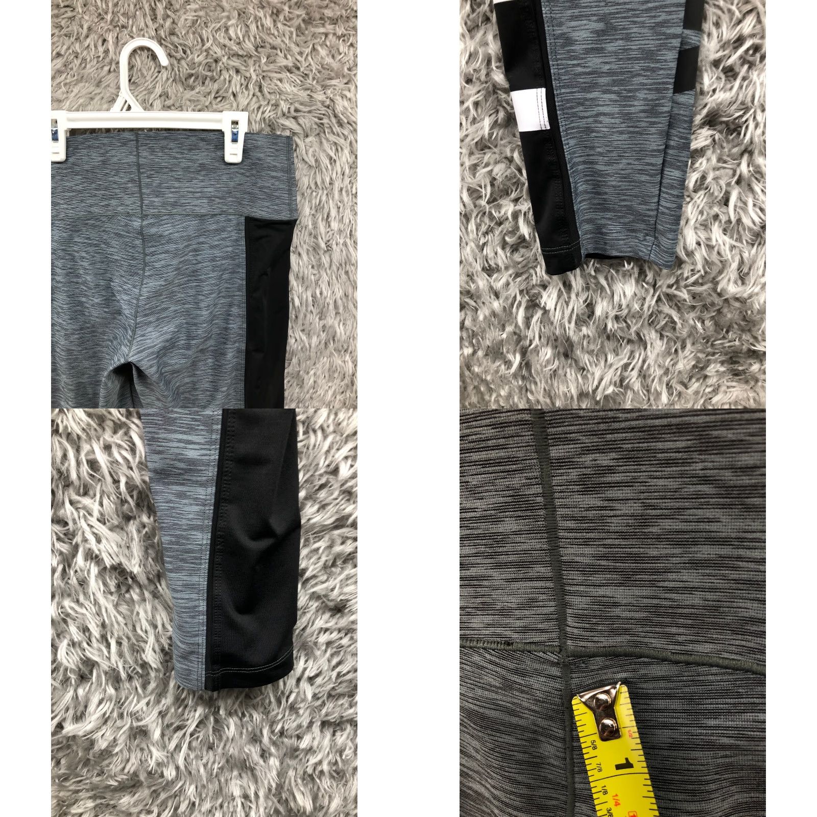 Pinko PINK Leggings Womens M Gray Logo Athletic Yoga Polyester Skinny Inseam 28in Size 32" / US 10 / IT 46 - 8 Thumbnail