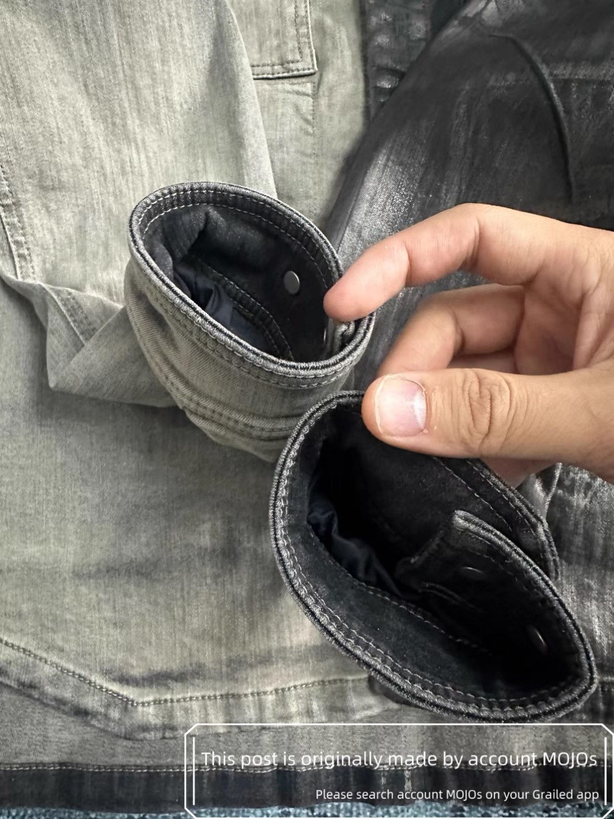 Rick Owens SzM Rick Owens Drkshdw Denim Patch Joint Stitch Jacket mojos Size US M / EU 48-50 / 2 - 4 Thumbnail
