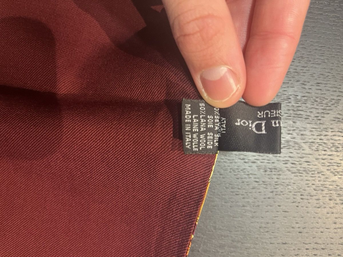 Christian Dior Monsieur Christian Dior Monsieur Silk & Wool Shawl Made in Italy Size ONE SIZE - 24 Thumbnail