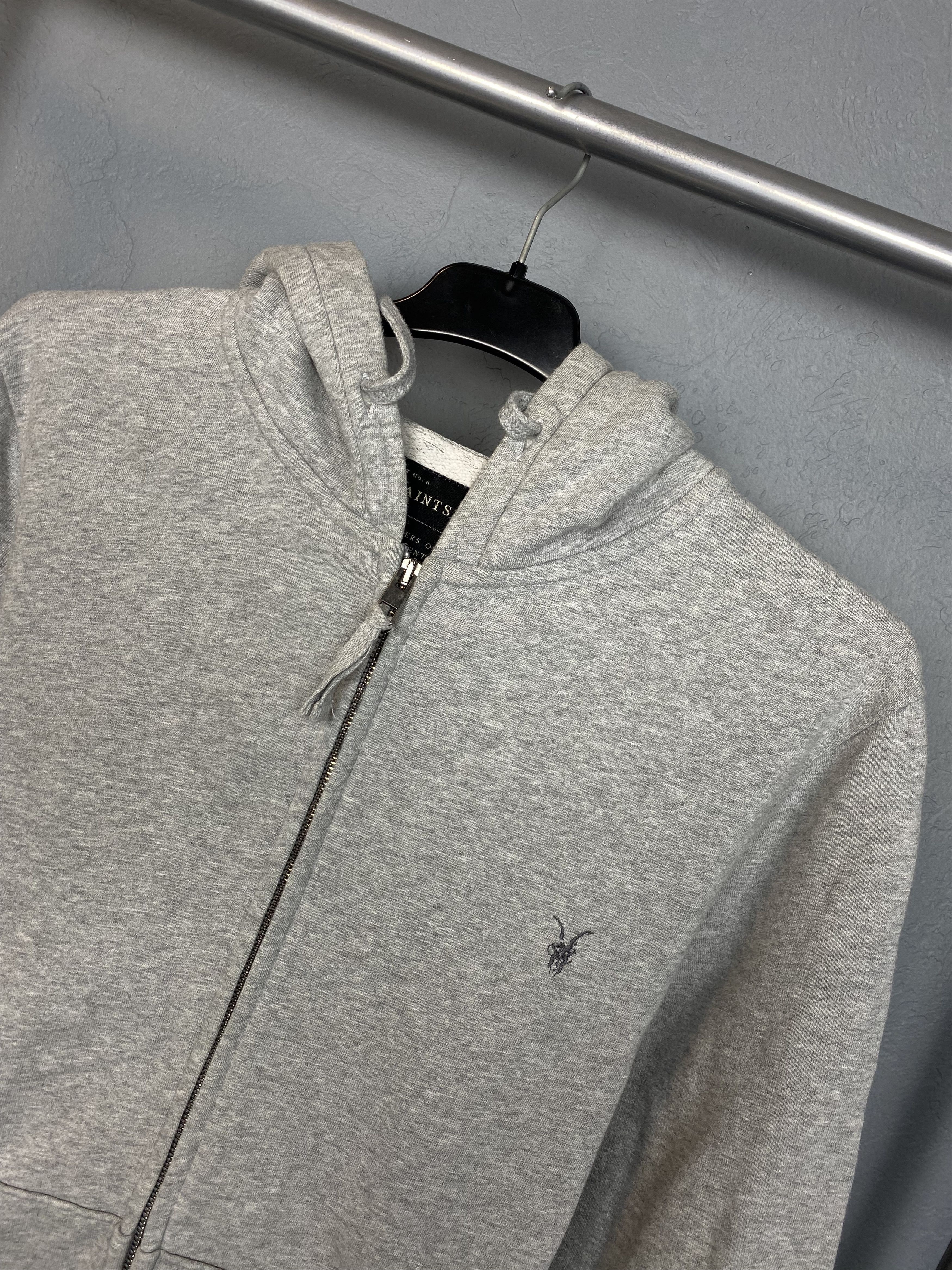 Allsaints × Vintage Allsaints Vintage Mens Zip Hoodie Y2K Size US M / EU 48-50 / 2 - 2 Thumbnail