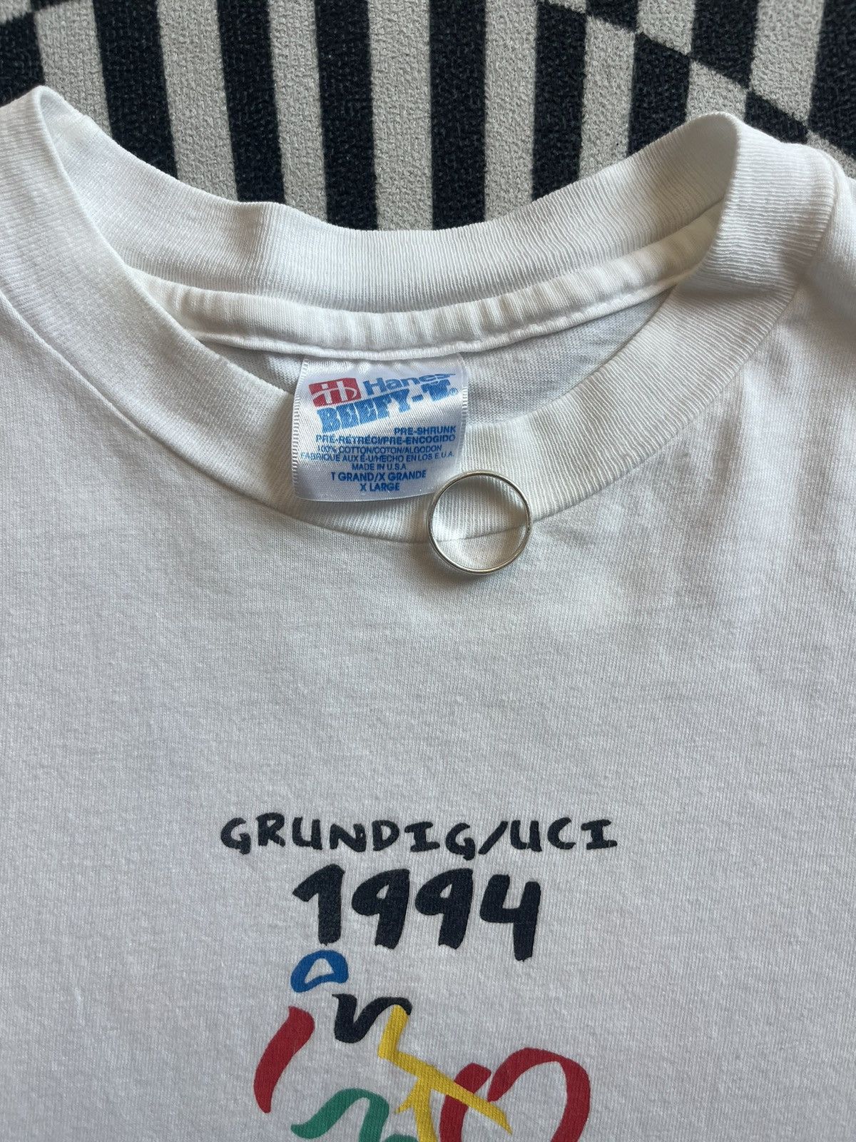 Vintage Vintage Grundig/uci 1994’s World Mountain Bike Tshirt Size US XL / EU 56 / 4 - 5 Thumbnail