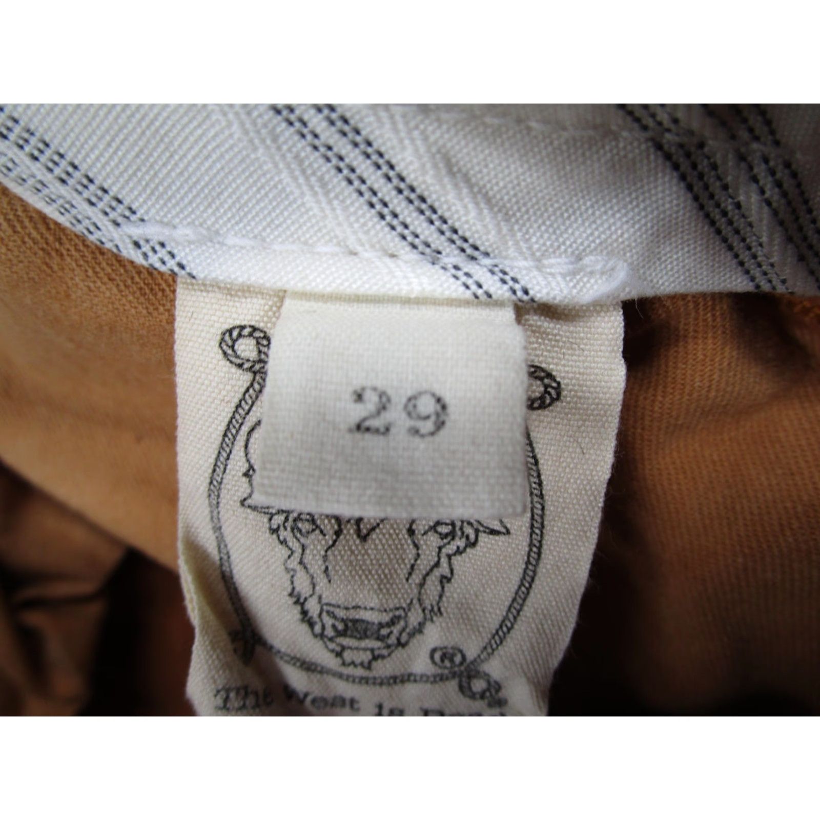 The West Is Dead VINTAGE The West is Dead Pants Mens 29 Orange Slim Cuffed Hem Made USA Casual Size US 29 - 4 Thumbnail