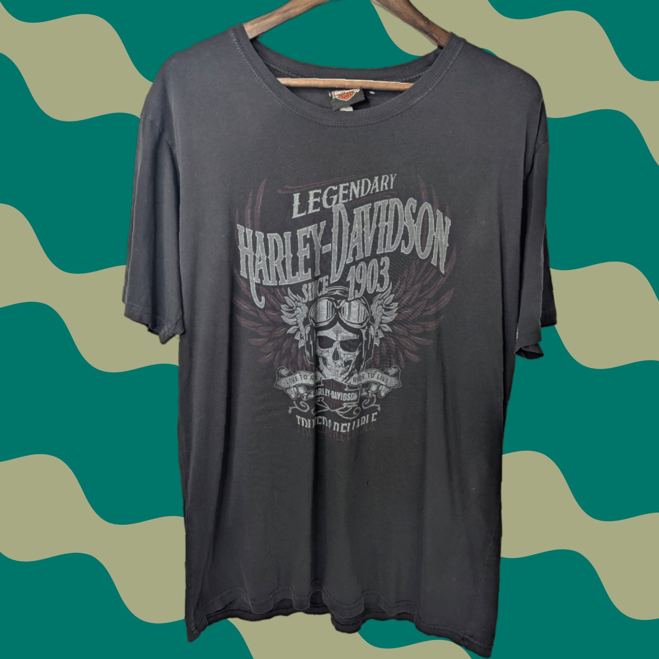 Harley Davidson Legendary Harley davidson Distressed Shirt Mens Large Black Honolulu Hawaii Size US L / EU 52-54 / 3 - 1 Thumbnail