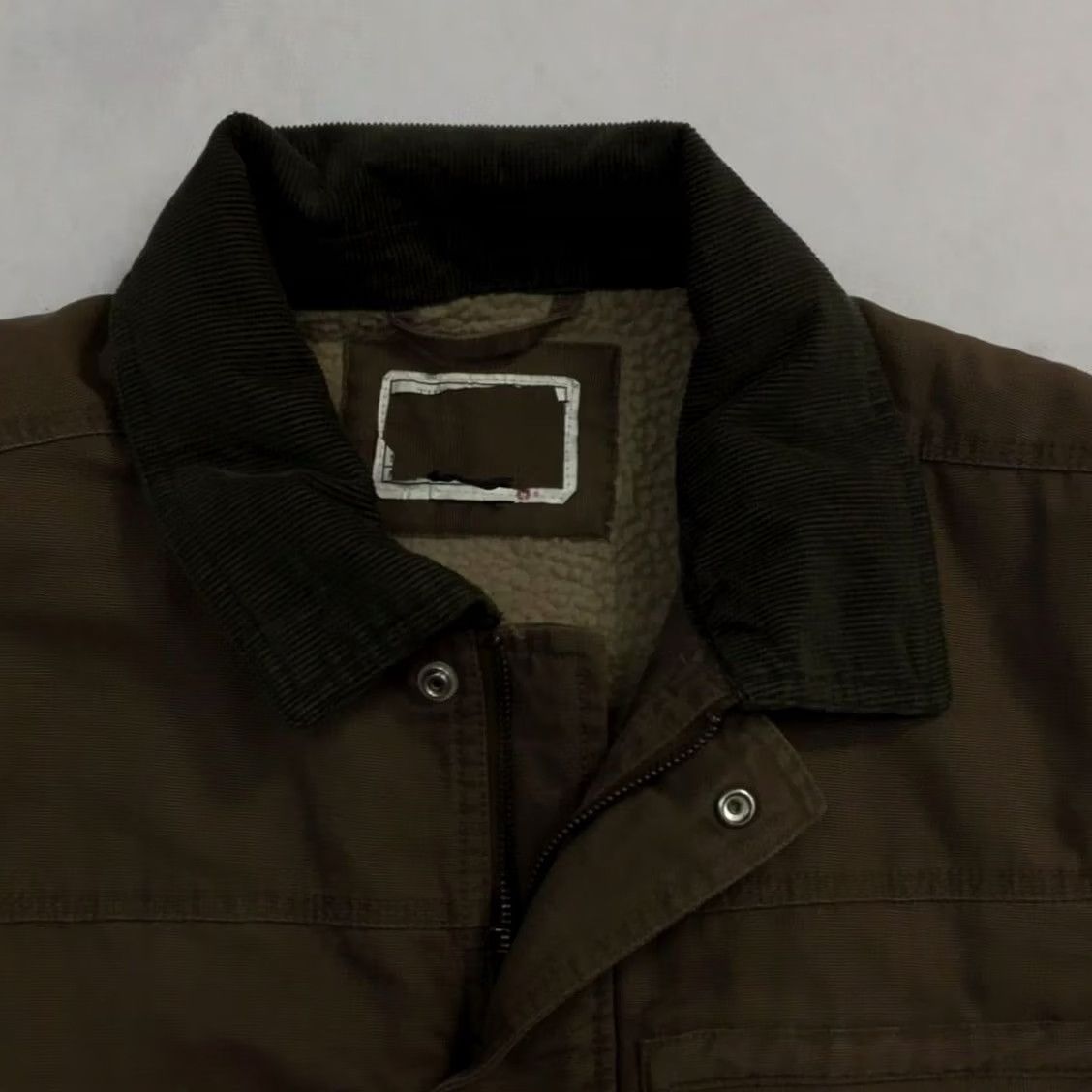 Vintage VINTAGE Men’s Jacket Overcoat Lined Small Ash Brown/Olive Green Size US S / EU 44-46 / 1 - 4 Thumbnail