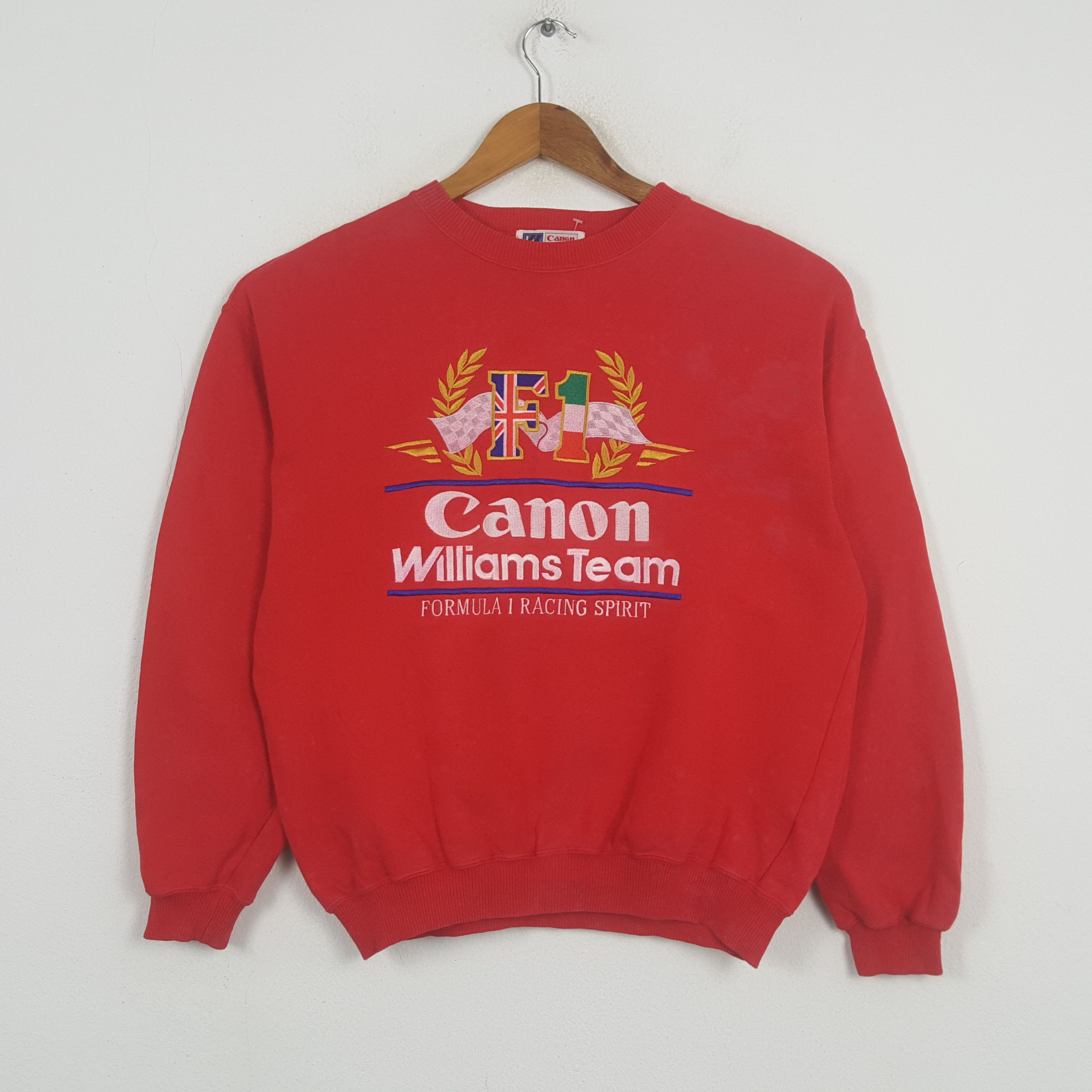 Canon × Vintage Vintage CANON WILLIAMS F1 Racing Team Sweatshirt C295N6 Size US M / EU 48-50 / 2 - 1 Thumbnail
