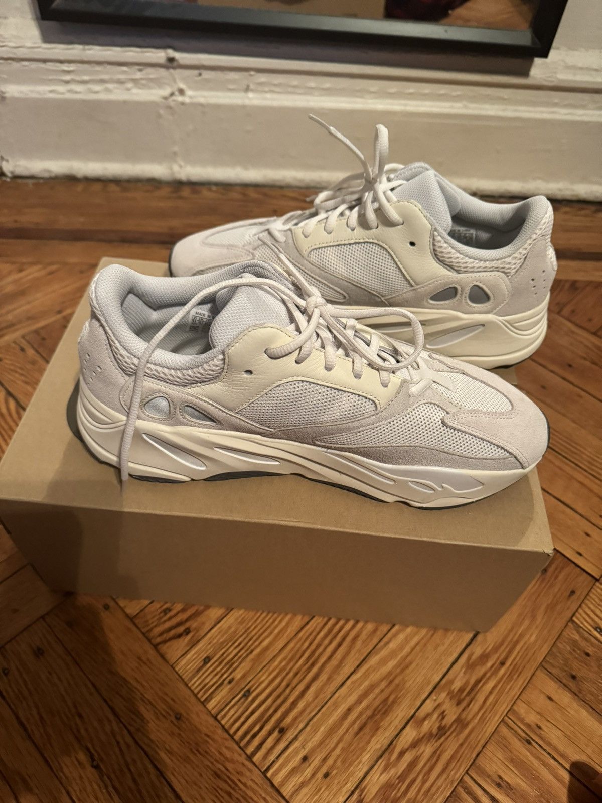 image of Adidas x Yeezy Season Yeezy Boost 700 Analog Shoes in White, Men's (Size 11)