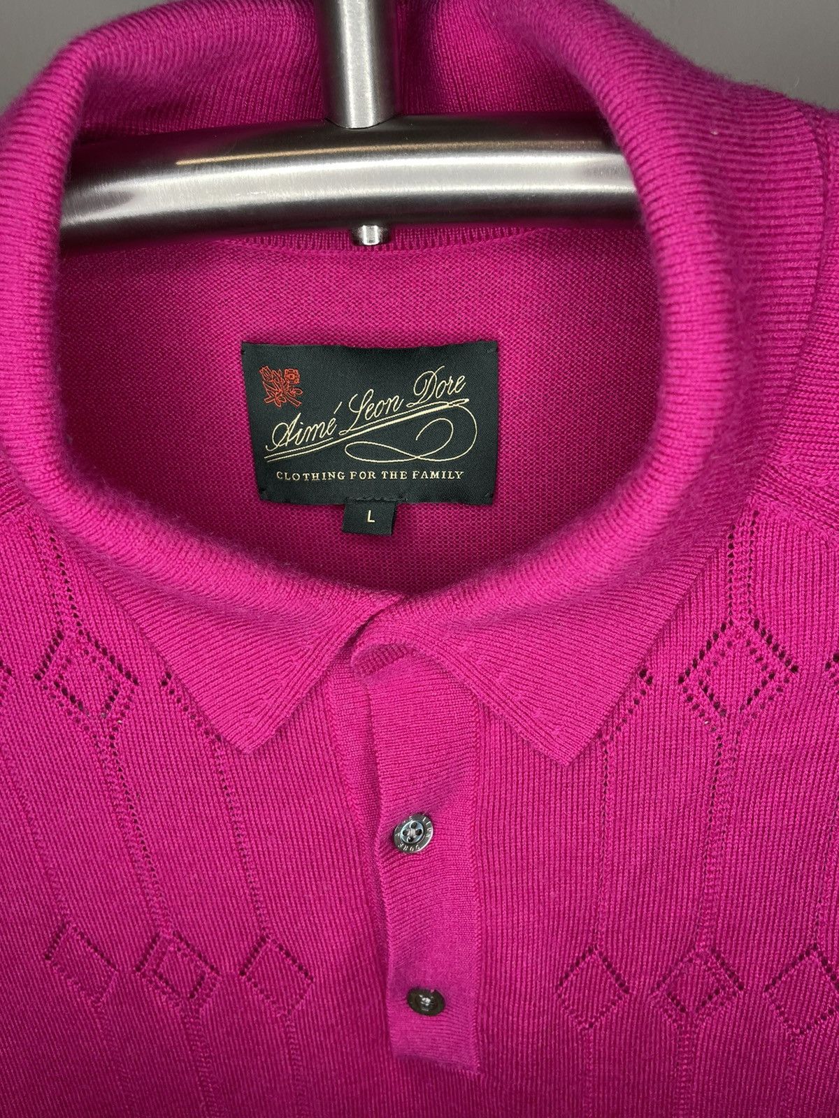 Aime Leon Dore Aime Leon Dore Long Sleeve Pointele Merino Sweater Size US L / EU 52-54 / 3 - 2 Thumbnail