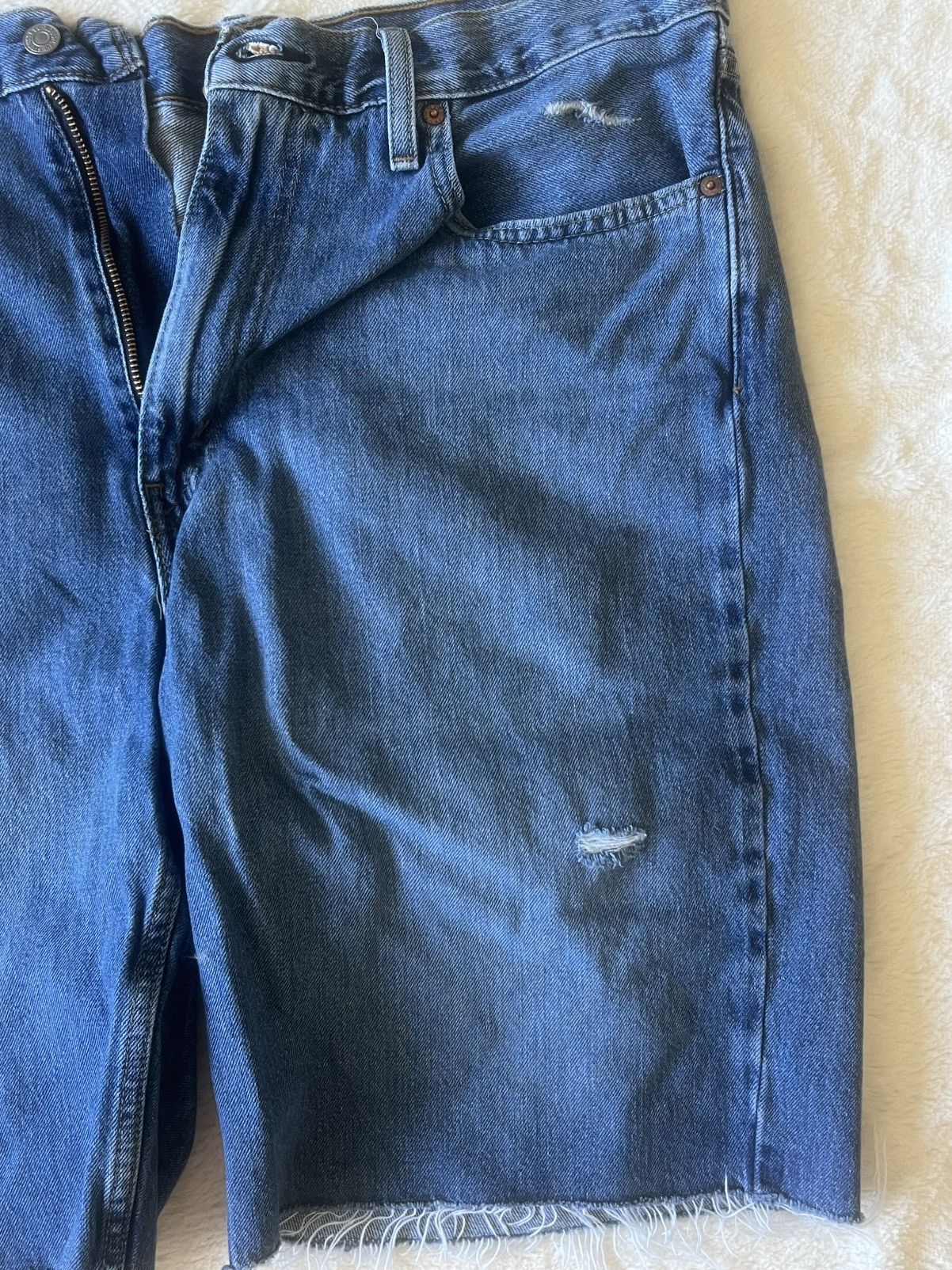 Levi's × Vintage Levi’s distressed Jorts Size US 36 / EU 52 - 2 Thumbnail