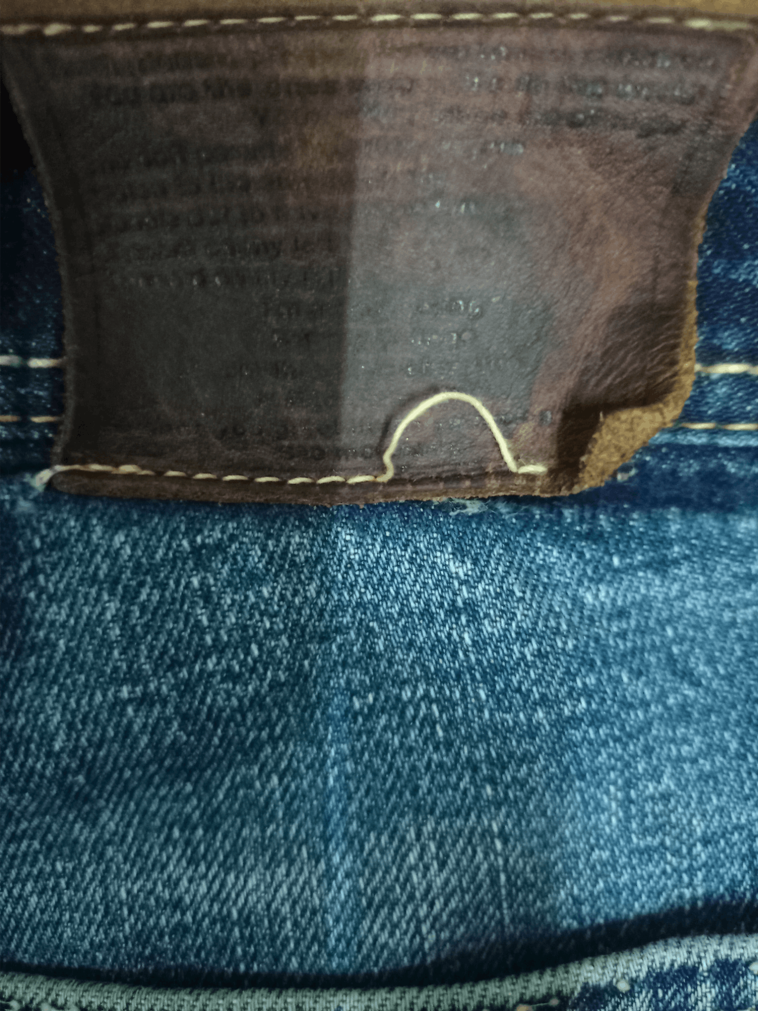 Japanese Brand Vintage THE CHANGELING Selvedge Distressed Loose Jeans Size US 33 - 9 Thumbnail