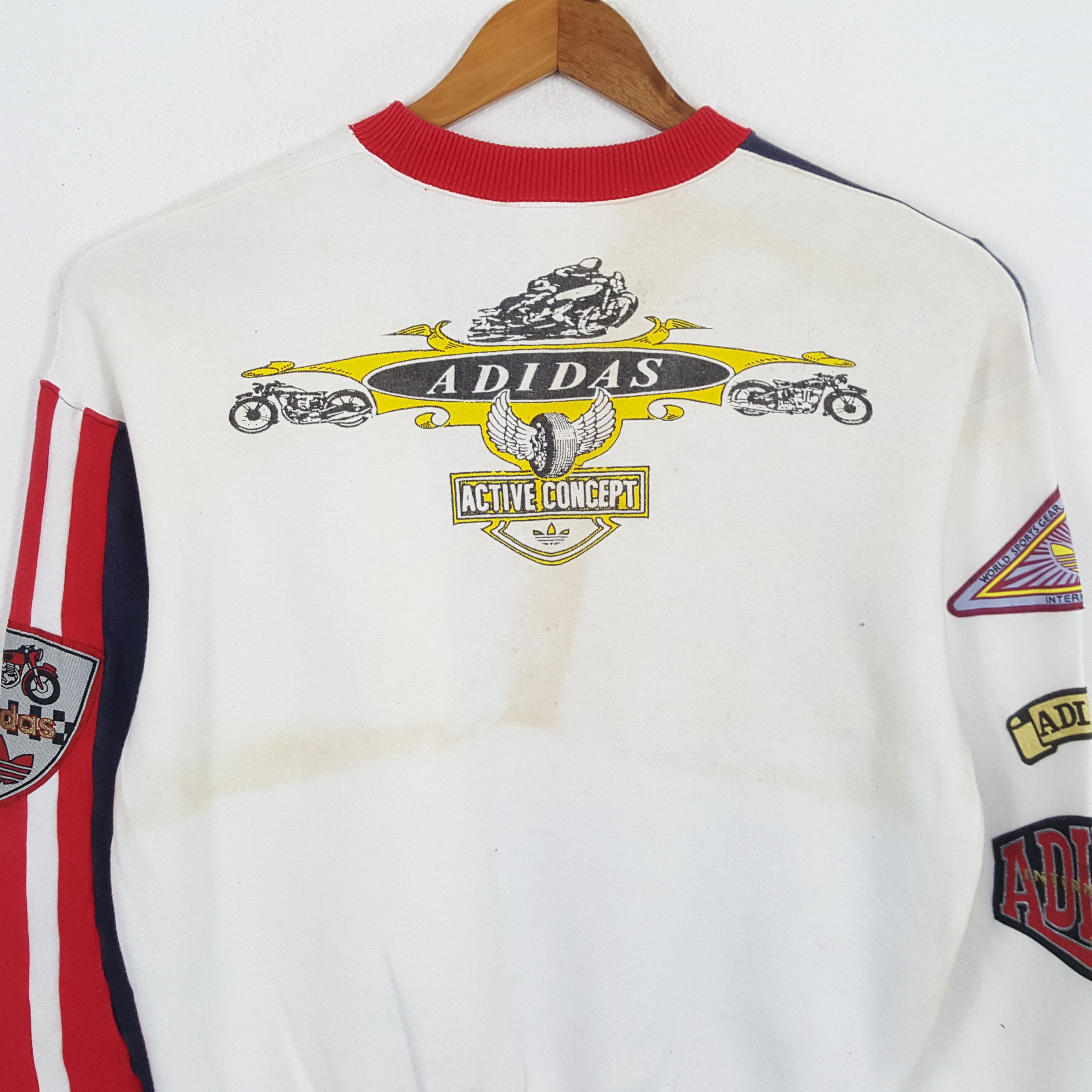 Adidas × Vintage Vintage ADIDAS Racing Sportswear Fashion Style Sweatshirts Size US M / EU 48-50 / 2 - 4 Thumbnail