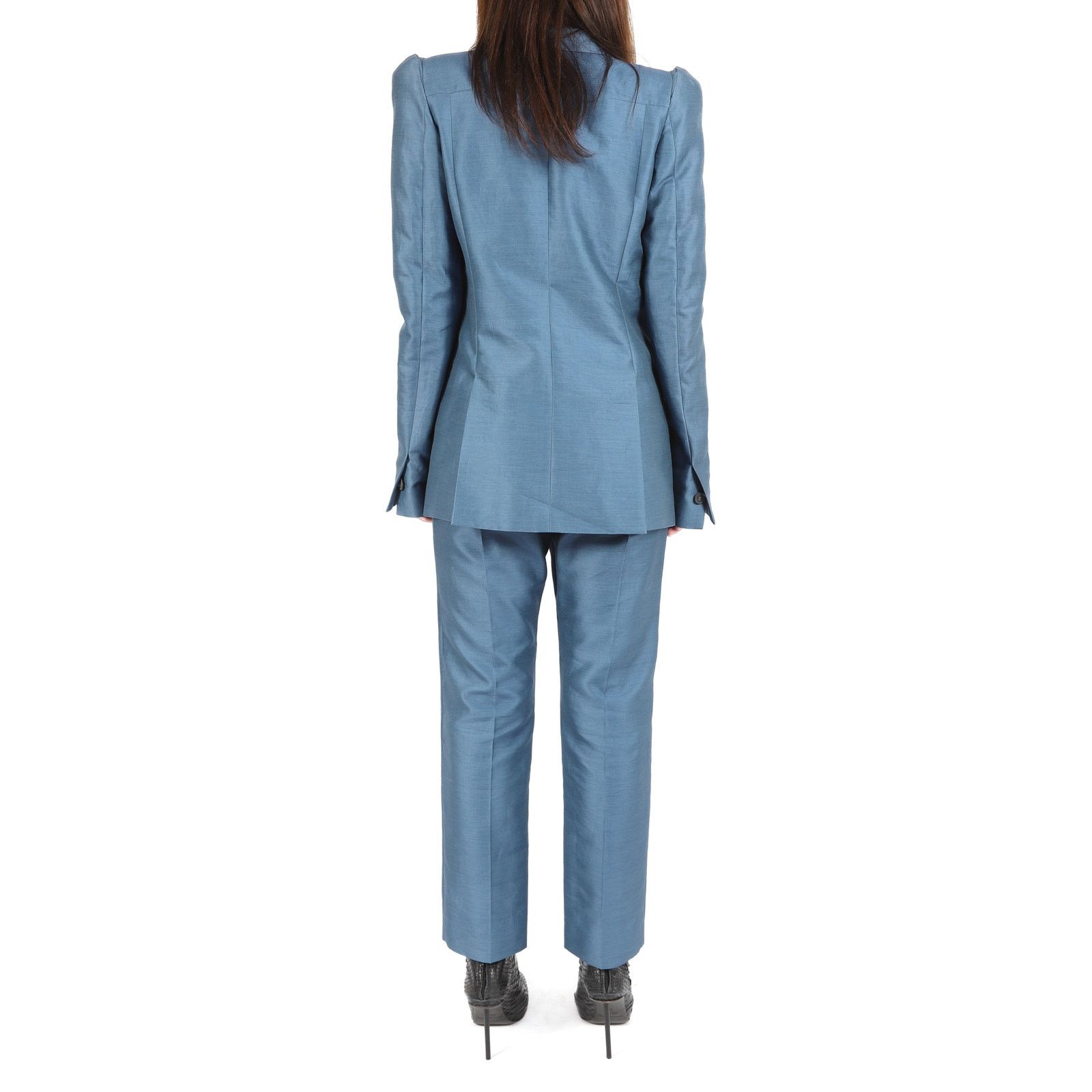 Haider Ackermann FW17 Oversized 3D Shoulder Blazer in Blue Cotton Size XS / US 0-2 / IT 36-38 - 5 Thumbnail