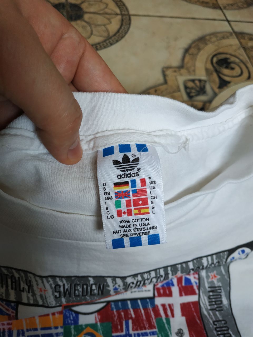 Adidas Vtg 1994 Adidas World Cup USA T-Shirt DEADSTOCK L USA Size US L / EU 52-54 / 3 - 9 Thumbnail